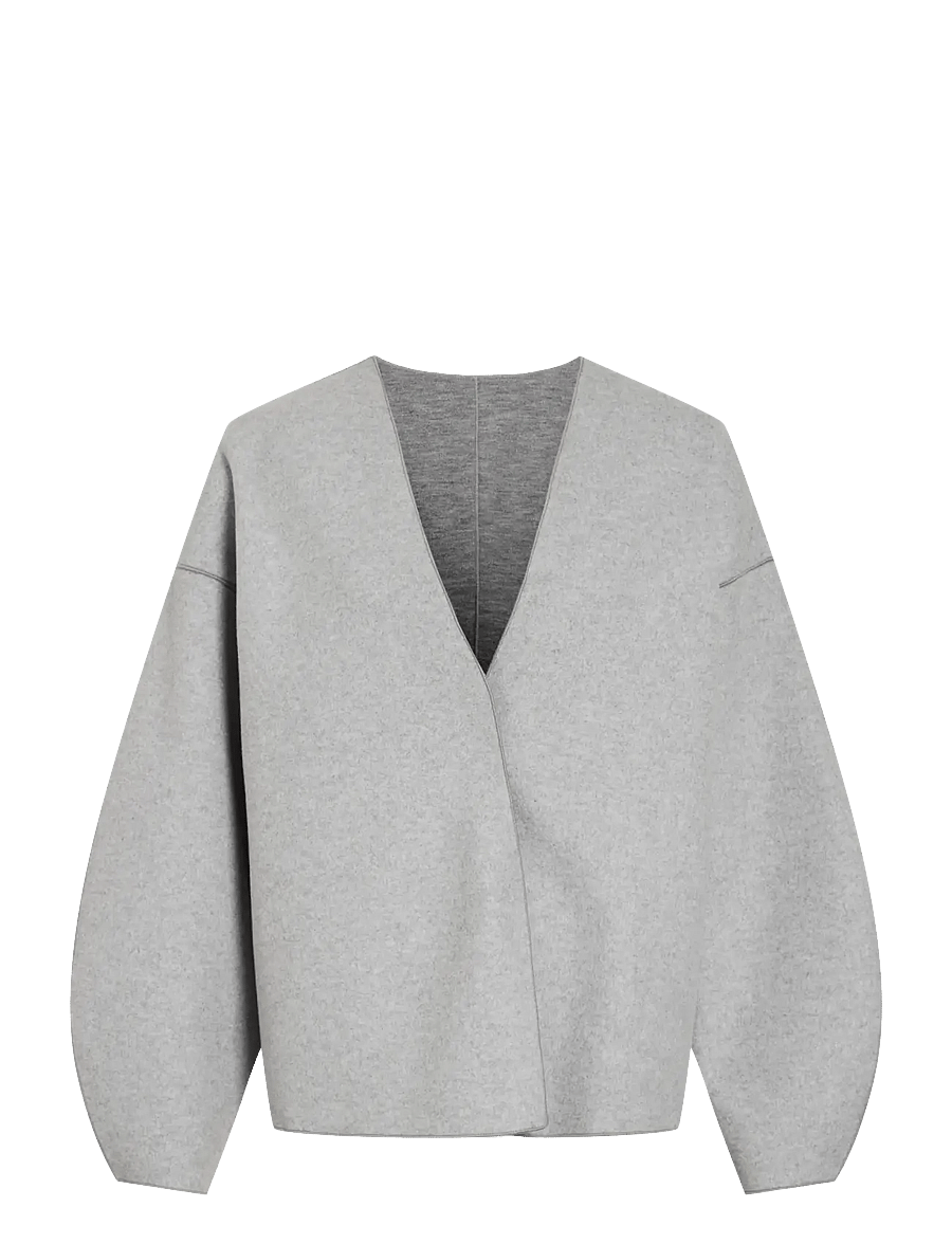 Vila - VIJUICE LOOSE L/S JACKET - NOOS - kardiganid - light grey melange - 1