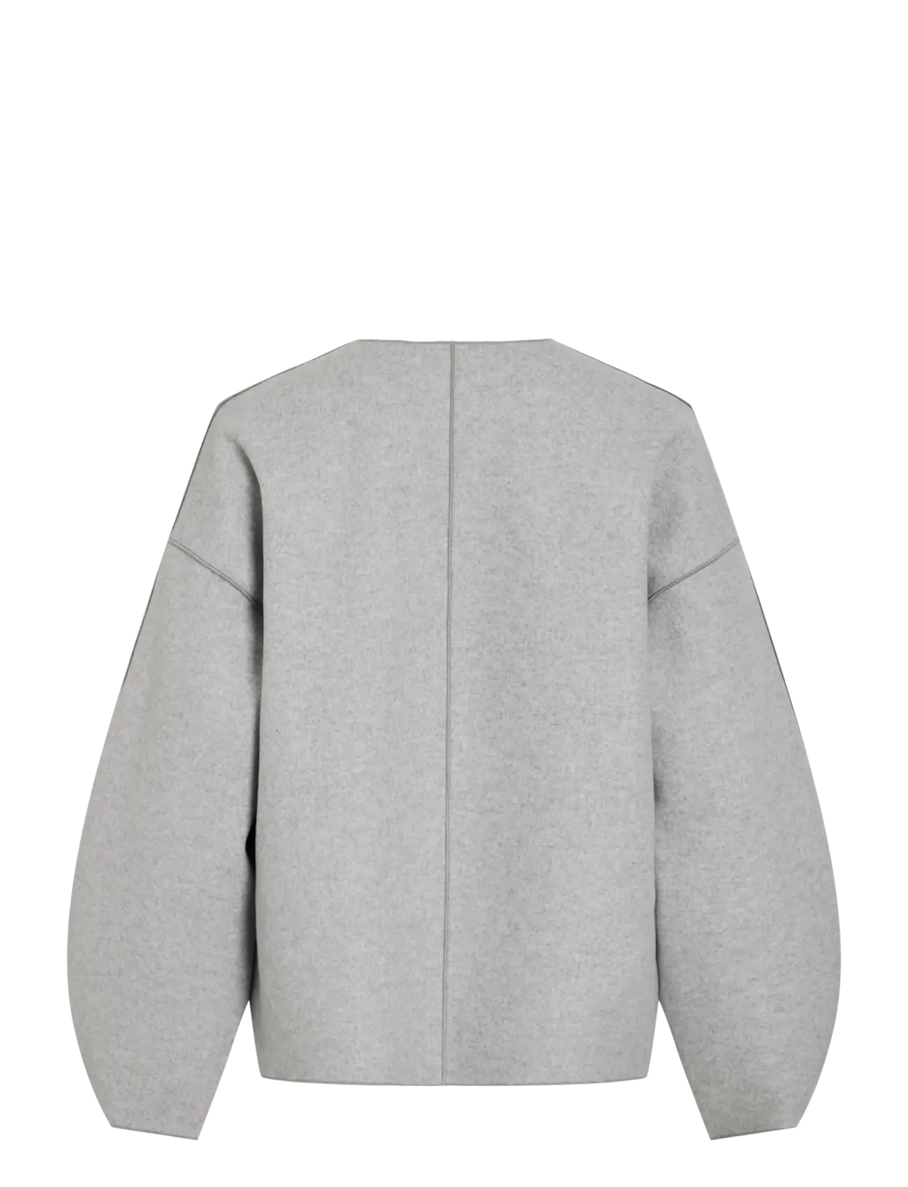 Vila - VIJUICE LOOSE L/S JACKET - NOOS - kappor - light grey melange - 2