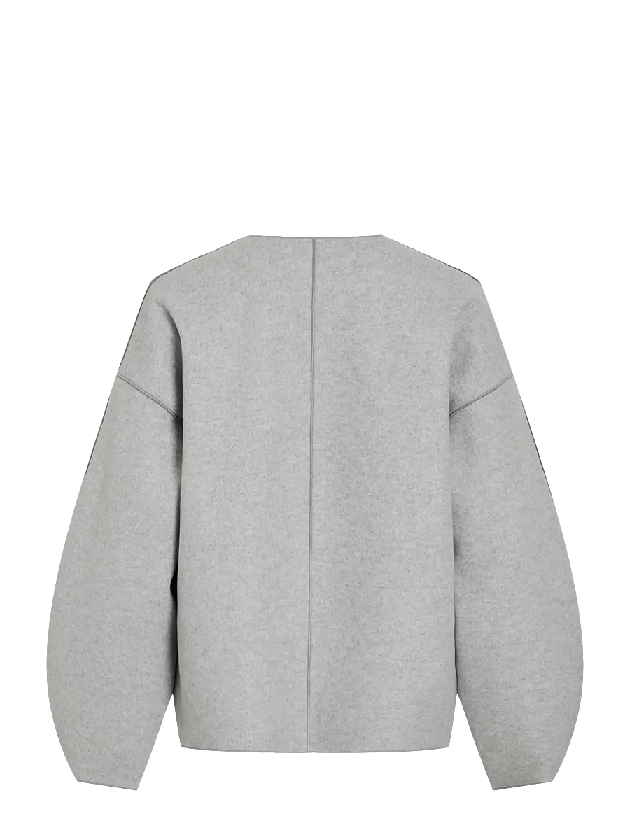 Vila - VIJUICE LOOSE L/S JACKET - NOOS - kardiganid - light grey melange - 2