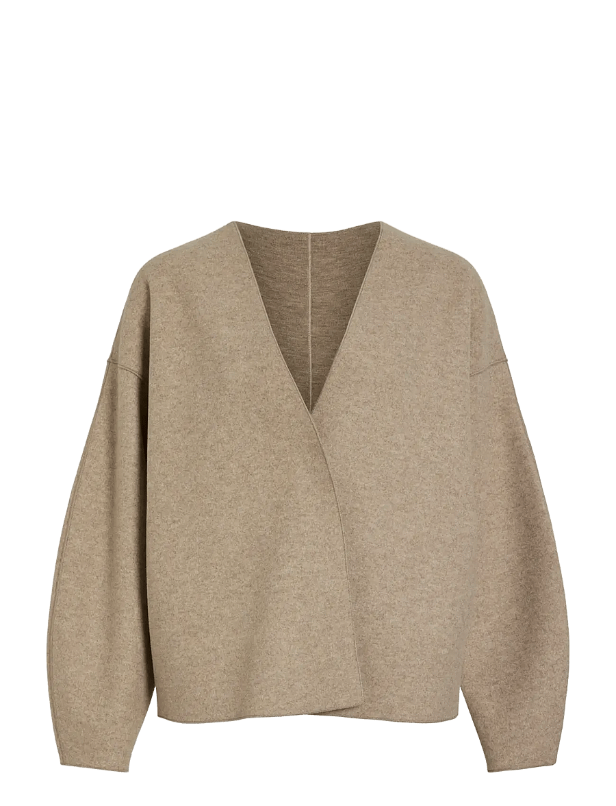 Vila - VIJUICE LOOSE L/S JACKET - NOOS - mantlid - natural melange - 1