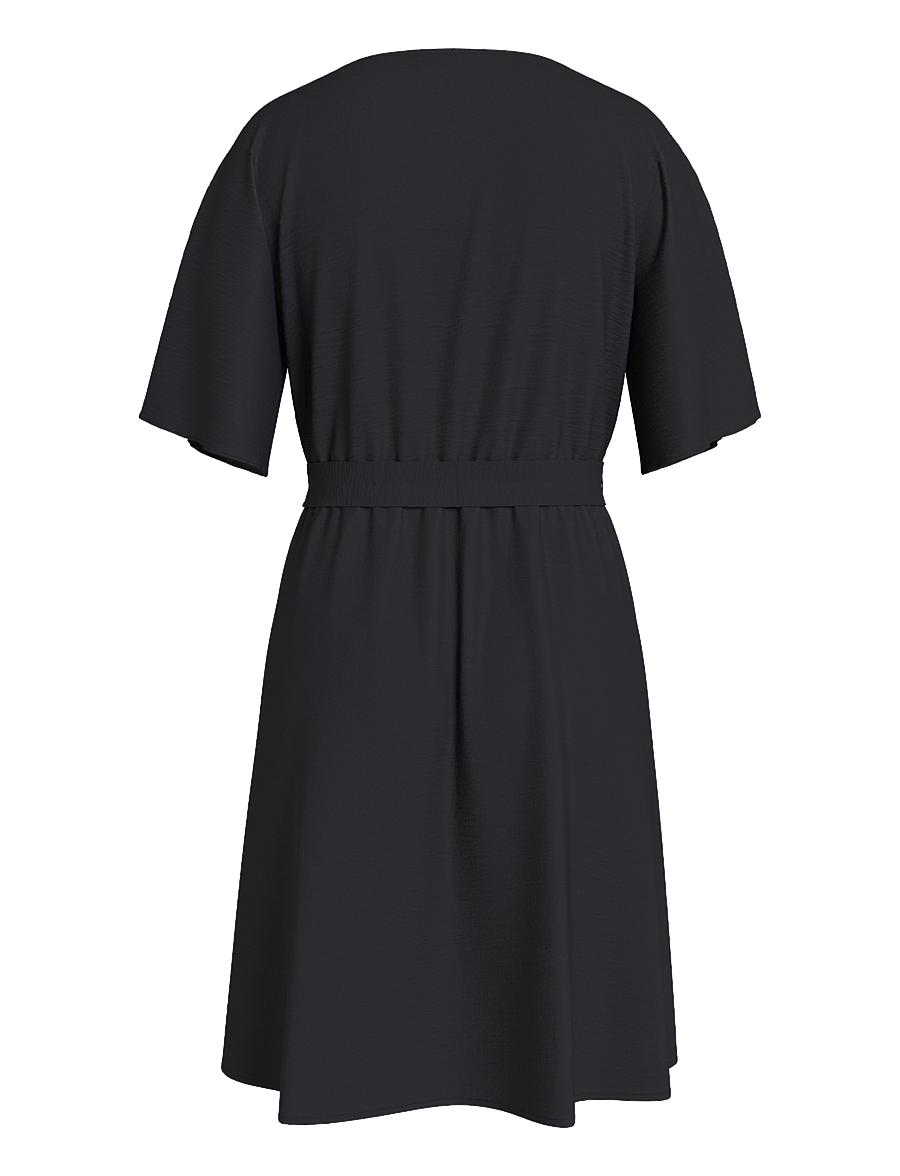 Vila - VIJOSA 2/4 WRAP DRESS - black beauty - 1