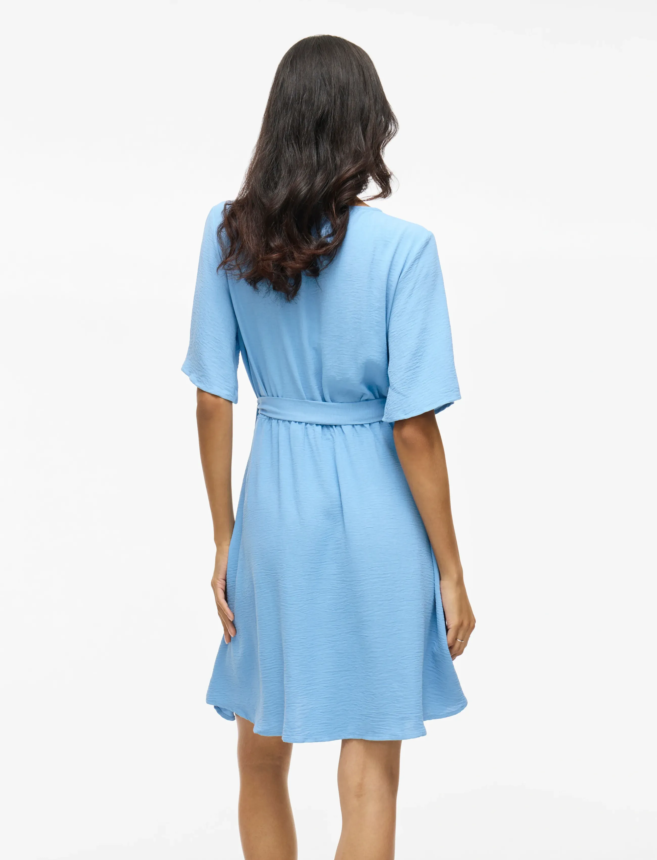 Vila - VIJOSA 2/4 WRAP DRESS - blissful blue - 3