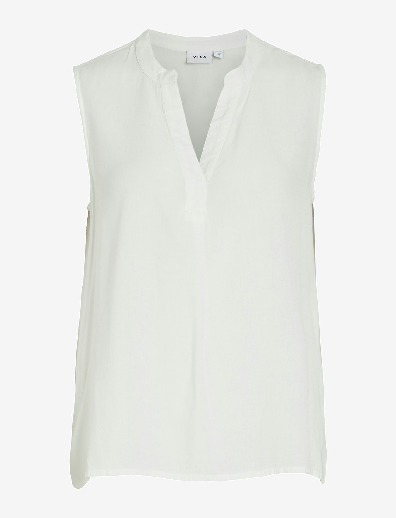 Vila - VIROSA V-NECK S/L TOP - NOOS - cloud dancer - 1
