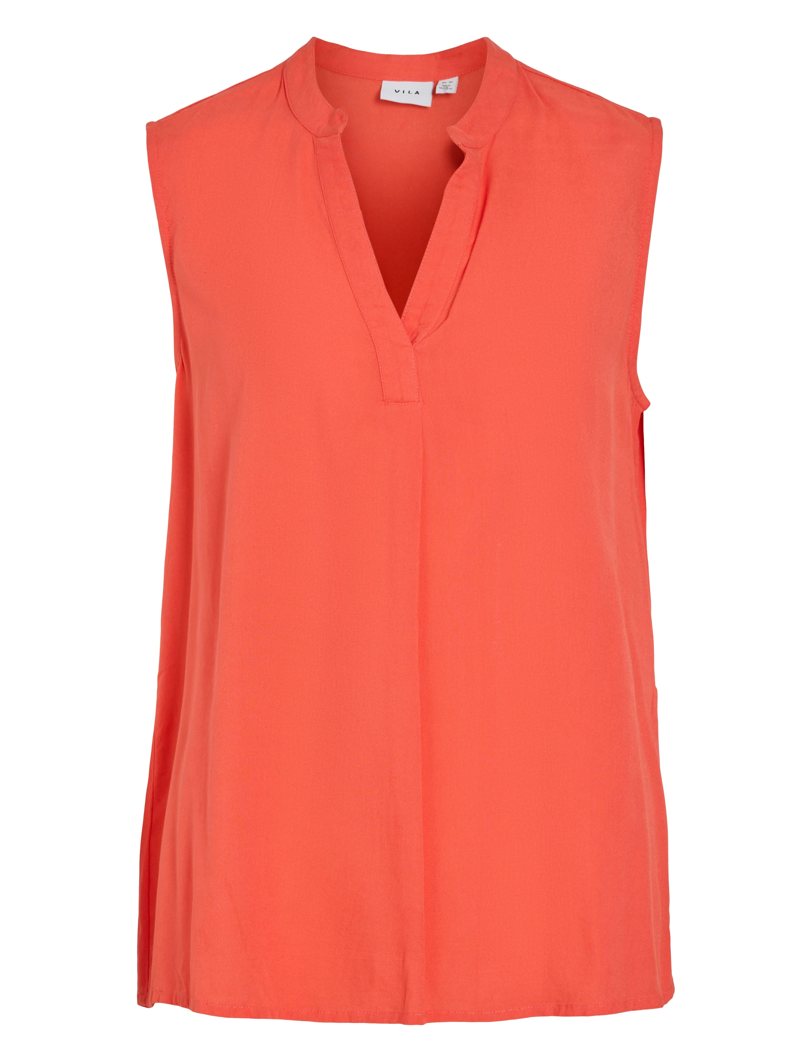 Vila VIROSA V-NECK S/L TOP - NOOS - T-Shirts & Tops - DUBARRY / orange