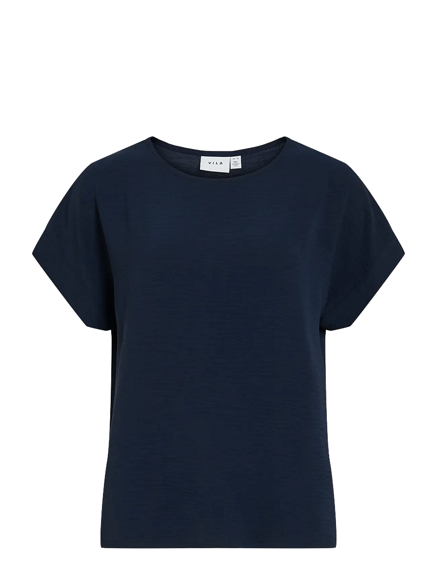 Vila - VIJOSA S/S TOP - NOOS - t-shirts - navy blazer - 1