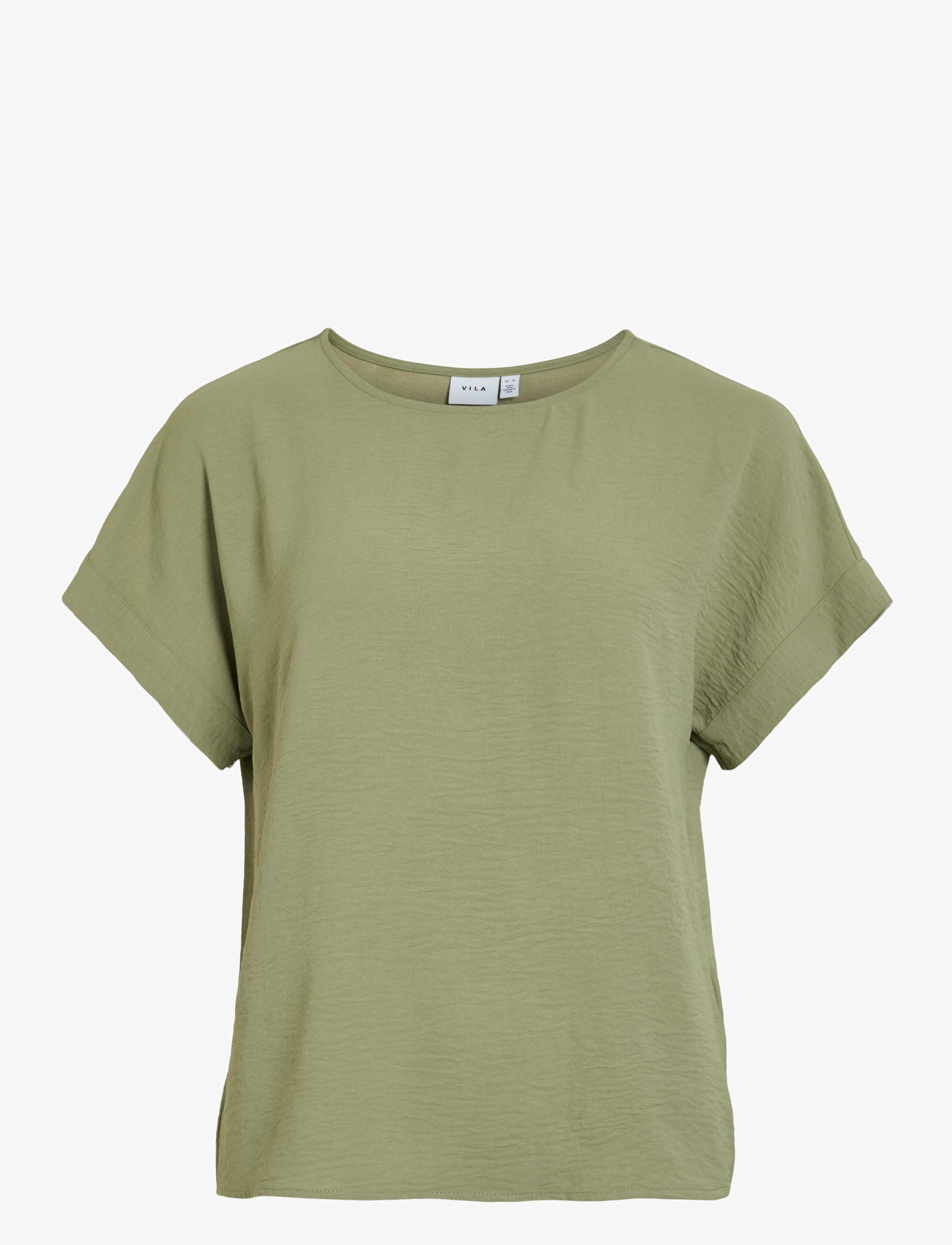 Vila VIJOSA S/S TOP - NOOS - T-Shirts & Tops - OIL GREEN / green
