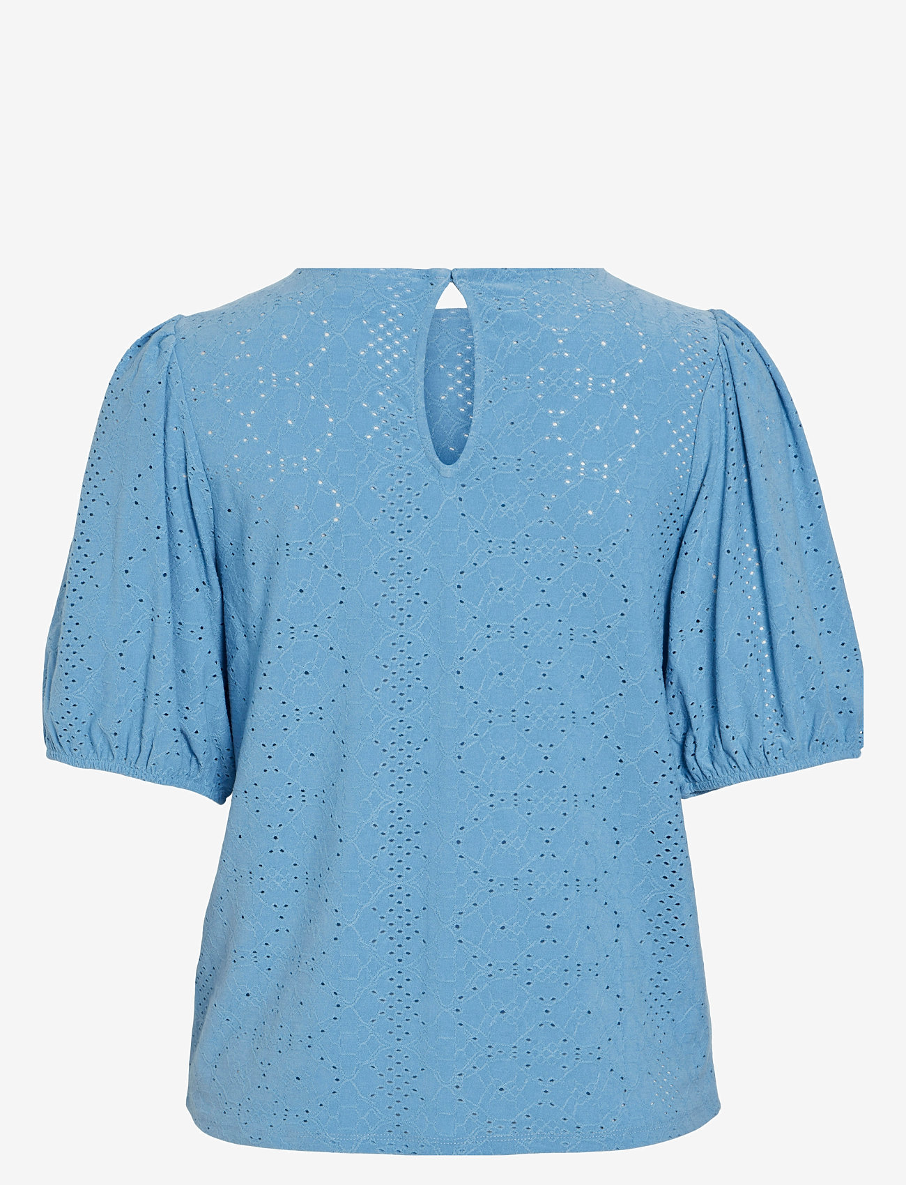 Vila - VIKALLY O-NECK 2/4 TOP - NOOS - kortærmede bluser - blissful blue - 2