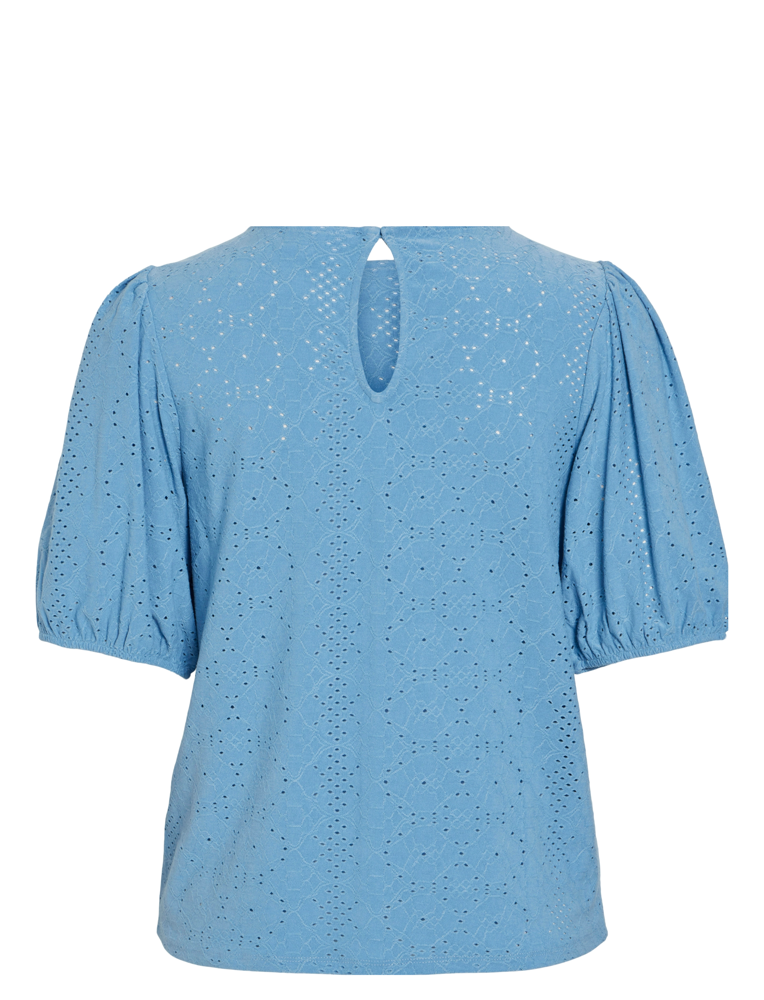 Vila - VIKALLY O-NECK 2/4 TOP - NOOS - kurzämlige blusen - blissful blue - 2