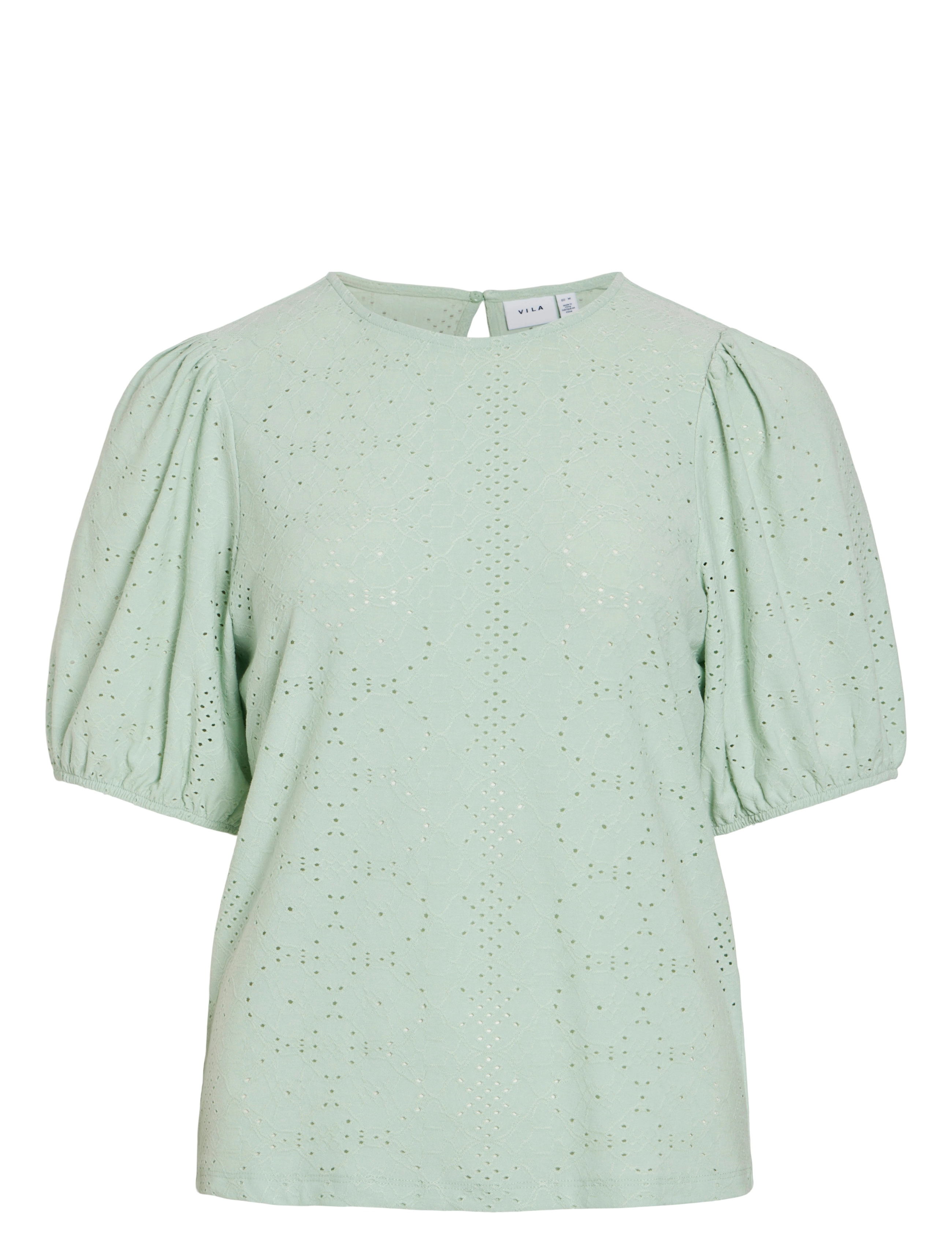 Vila VIKALLY O-NECK 2/4 TOP - NOOS - Bluser - SILT GREEN / green