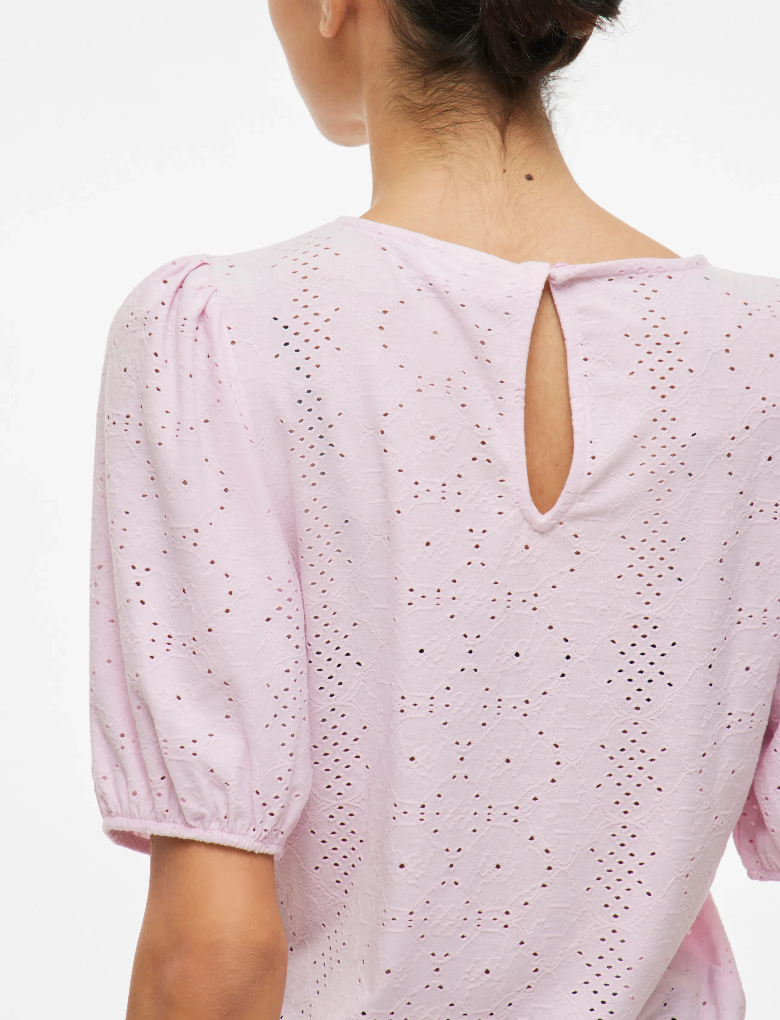 Vila - VIKALLY O-NECK 2/4 TOP - NOOS - kortærmede bluser - winsome orchid - 5