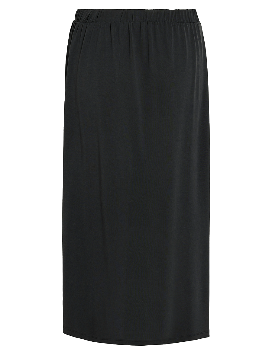 Vila - VIMODALA HW WRAP SKIRT - NOOS - maxi nederdele - black - 2
