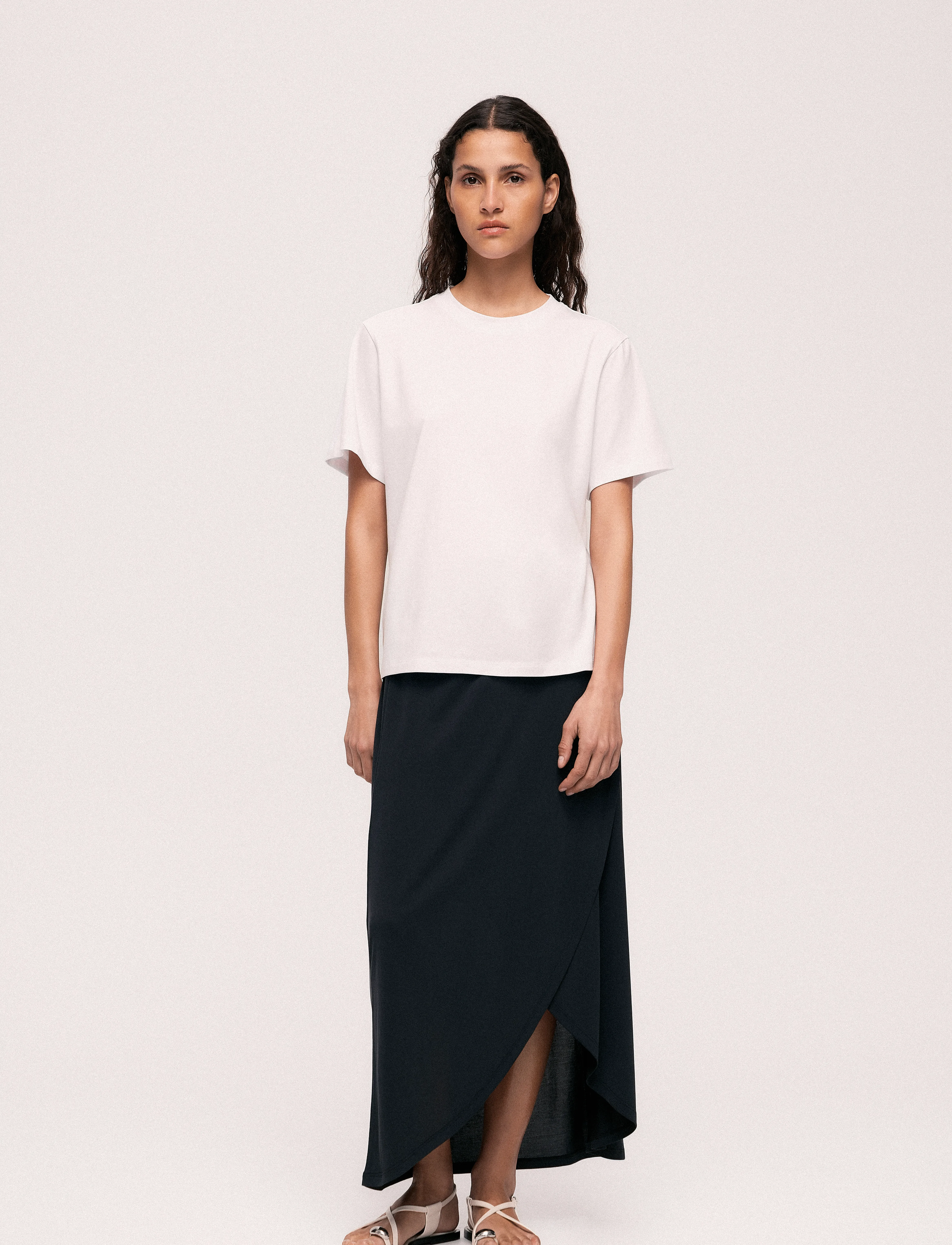 Vila - VIMODALA HW WRAP SKIRT - NOOS - maxi röcke - black - 4