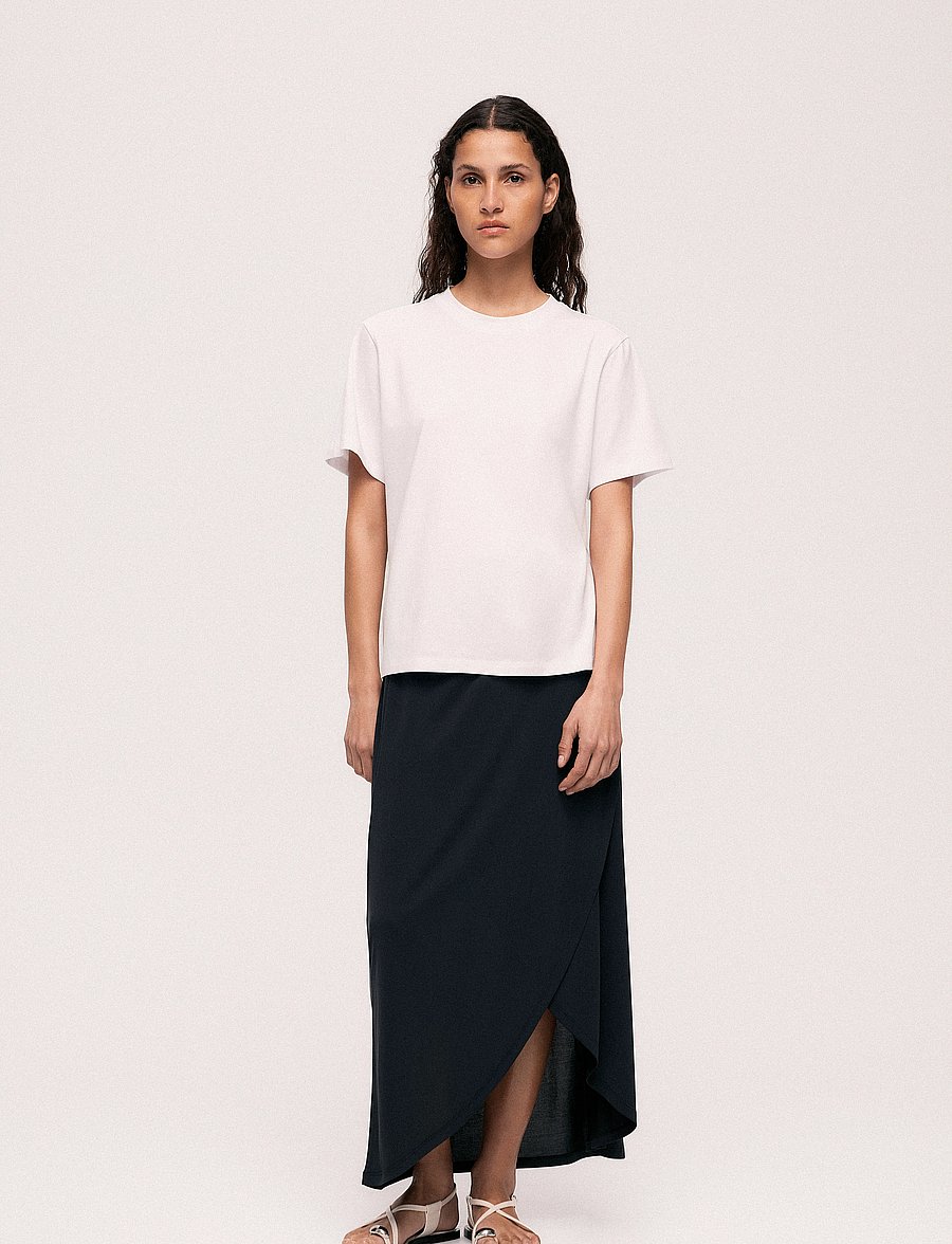 Vila - VIMODALA HW WRAP SKIRT - NOOS - maxi nederdele - black - 4