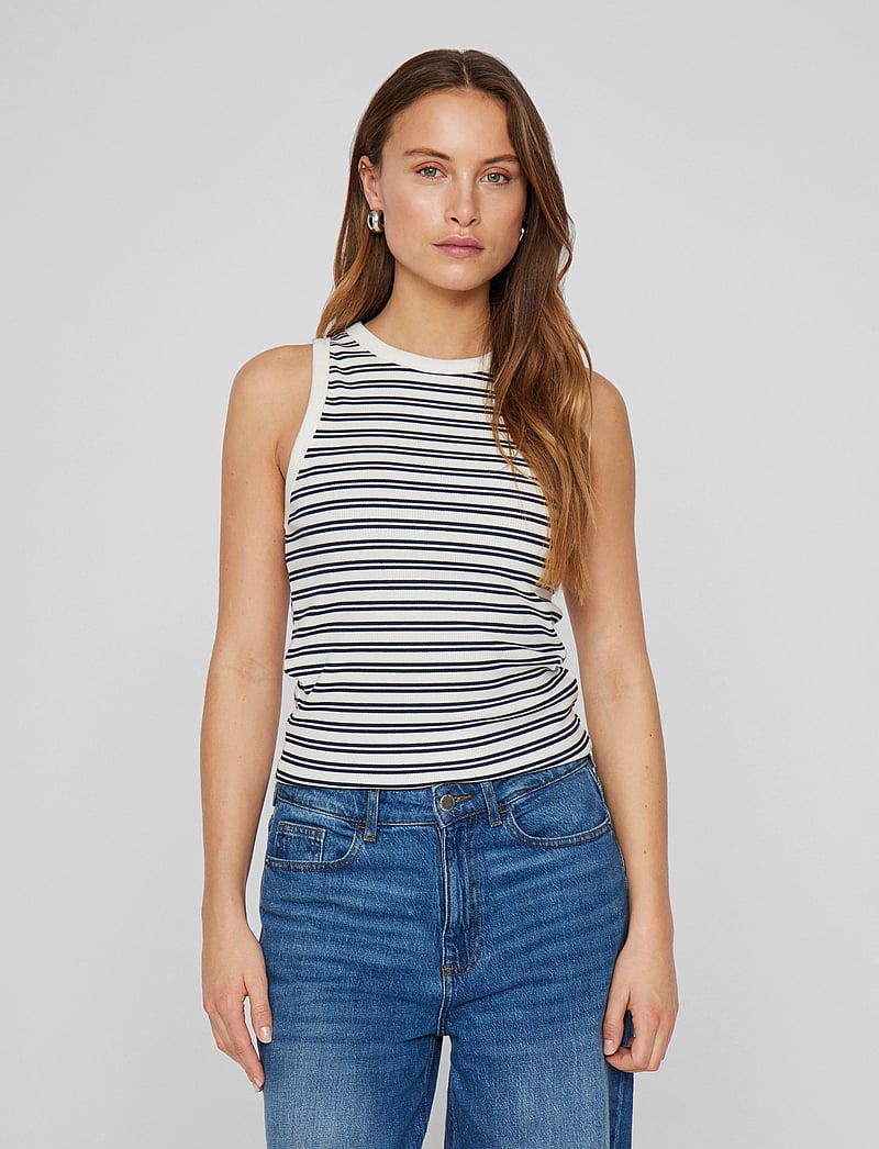 Vila - VISOLA S/L TANK TOP - NOOS - Ärmellose tops - navy blazer - 0