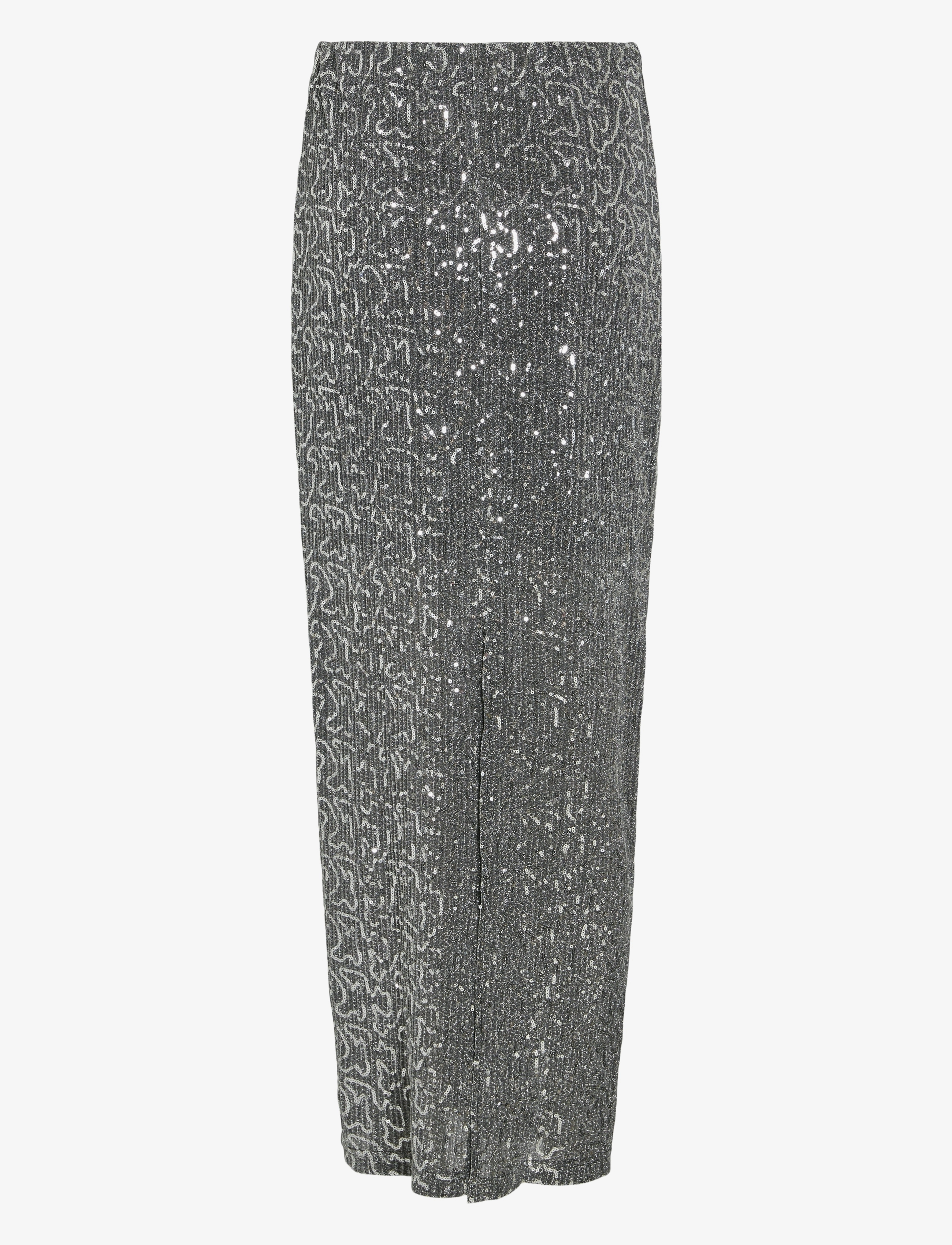 Vila - VISANADU HW GLITTER MAXI SKIRT - laveste priser - silver colour - 2