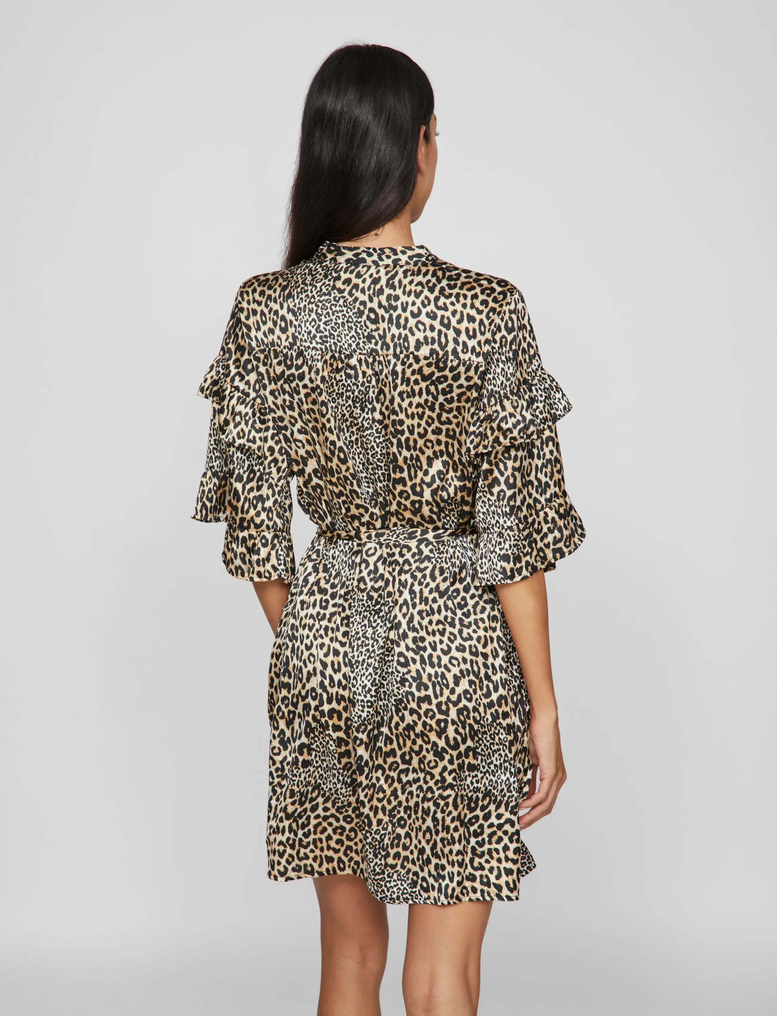 Vila - VIKAVAS 2/4 FRILL DRESS - laveste priser - nomad - 3