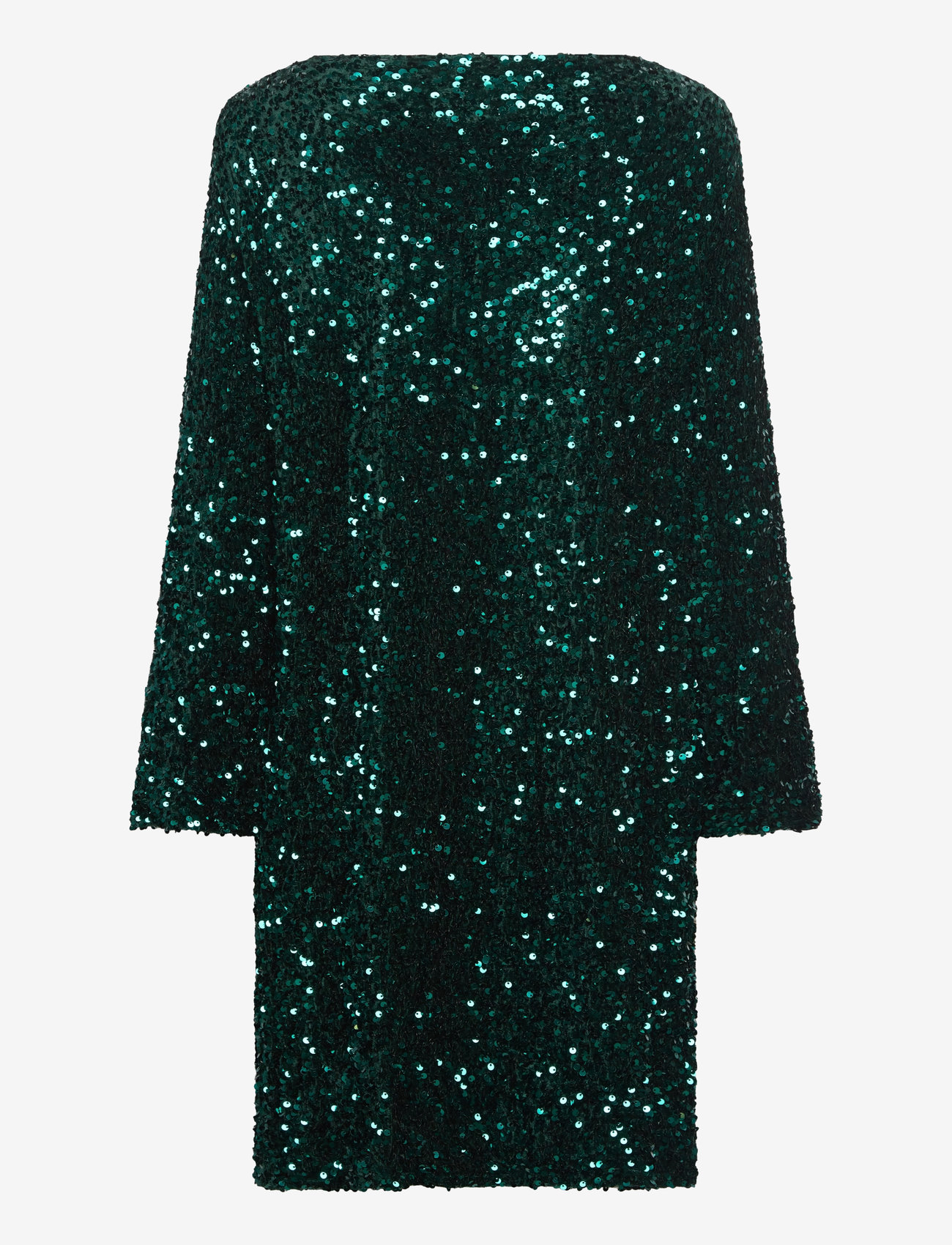 Vila - VIFAITH V-NECK L/S SEQUIN DRESS/VOL - litterkleidid - pineneedle - 1