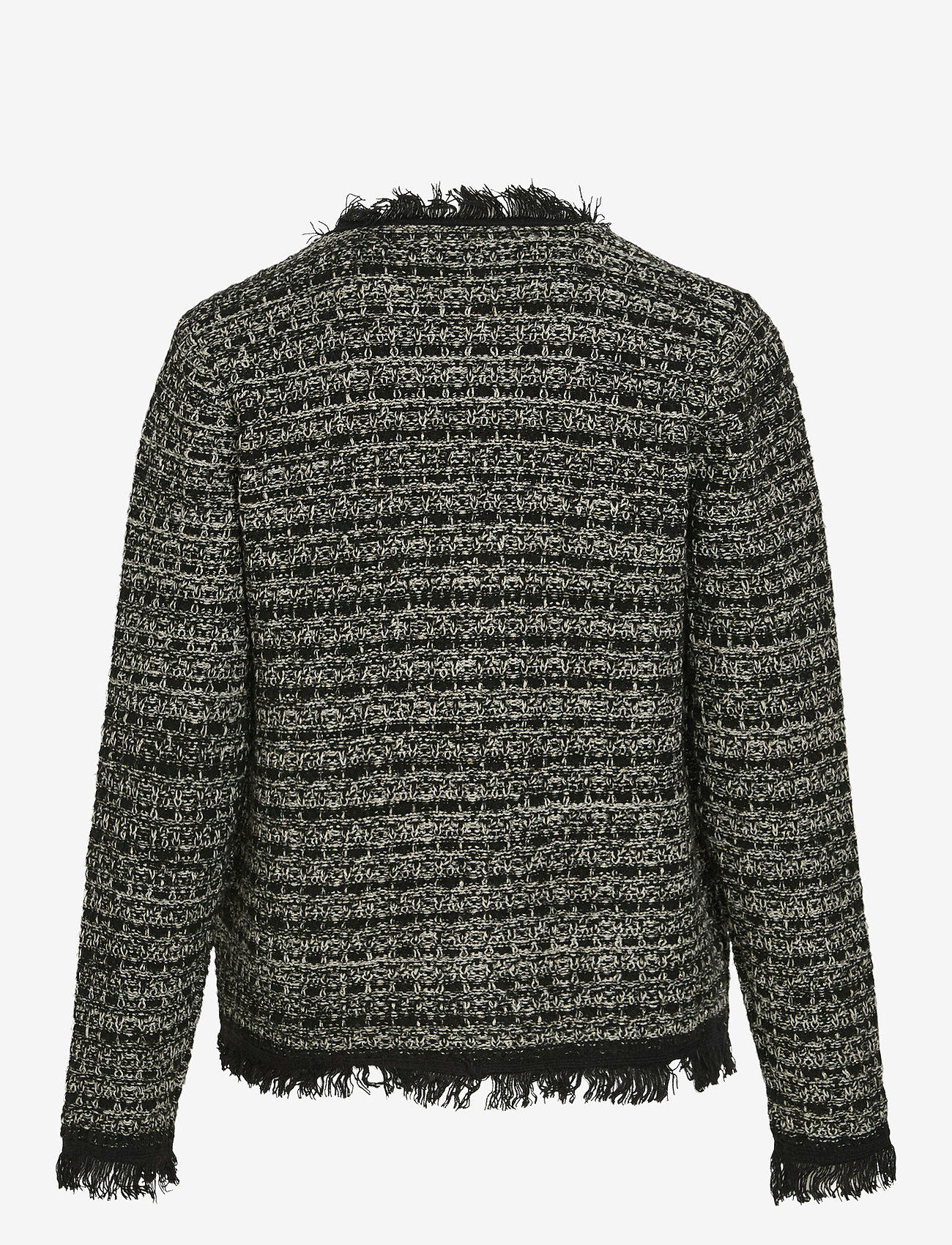 Vila - VISOLERA L/S DETAIL KNIT CARDIGAN - koftor - black beauty - 1