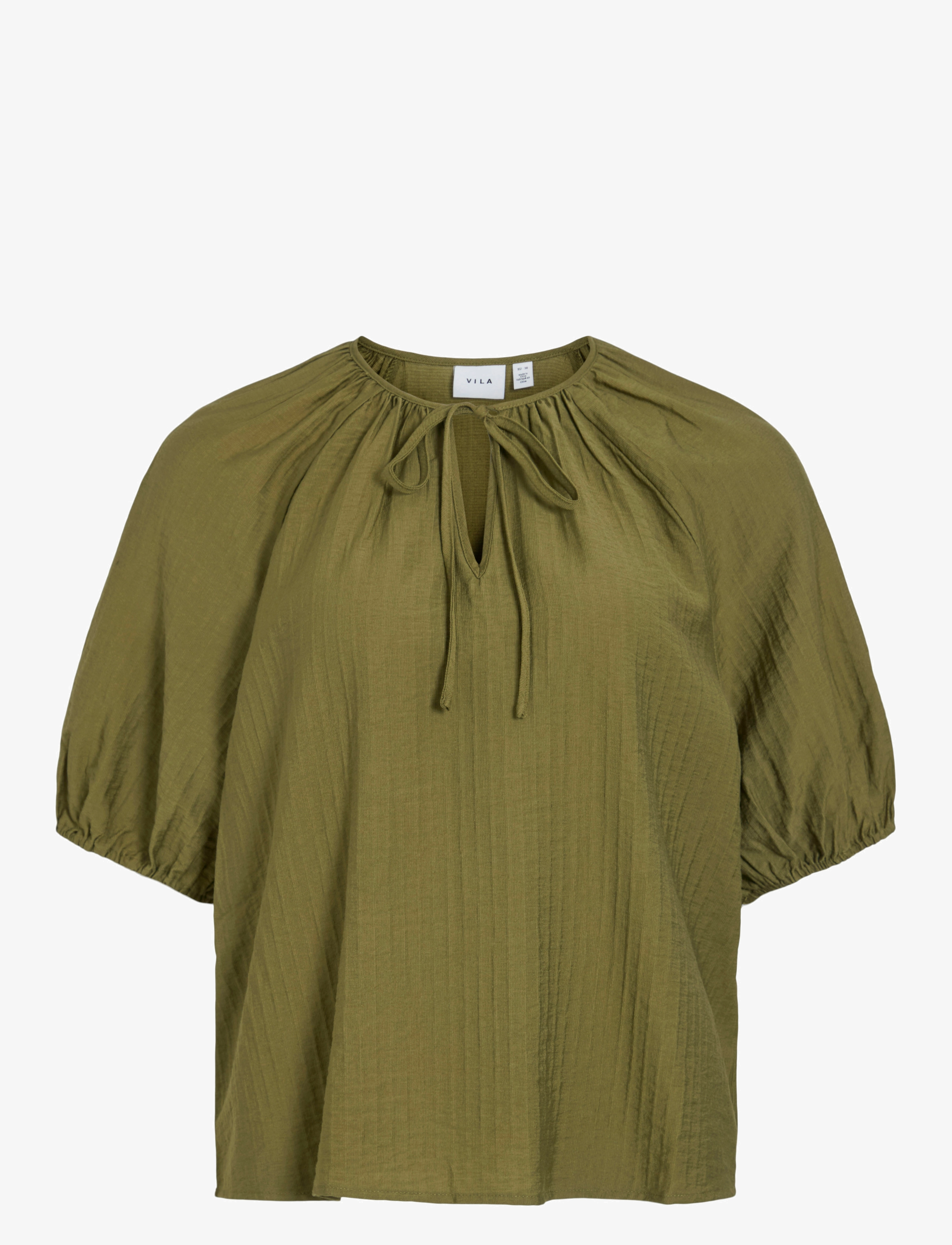 Vila VICLO 2/4 V-NECK TOP - NOOS - Vila - CAPULET OLIVE / khaki/green