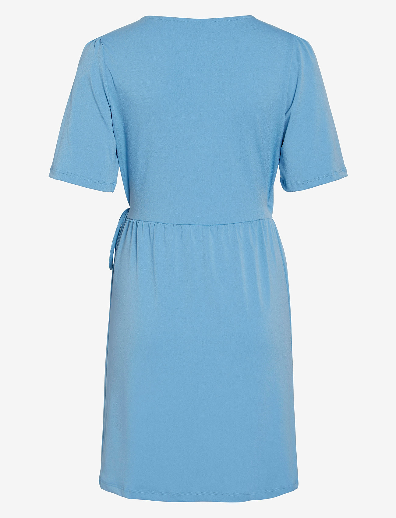 Vila - VINAYELI S/S SHORT WRAP DRESS - NOOS - sommarklänningar - blissful blue - 2