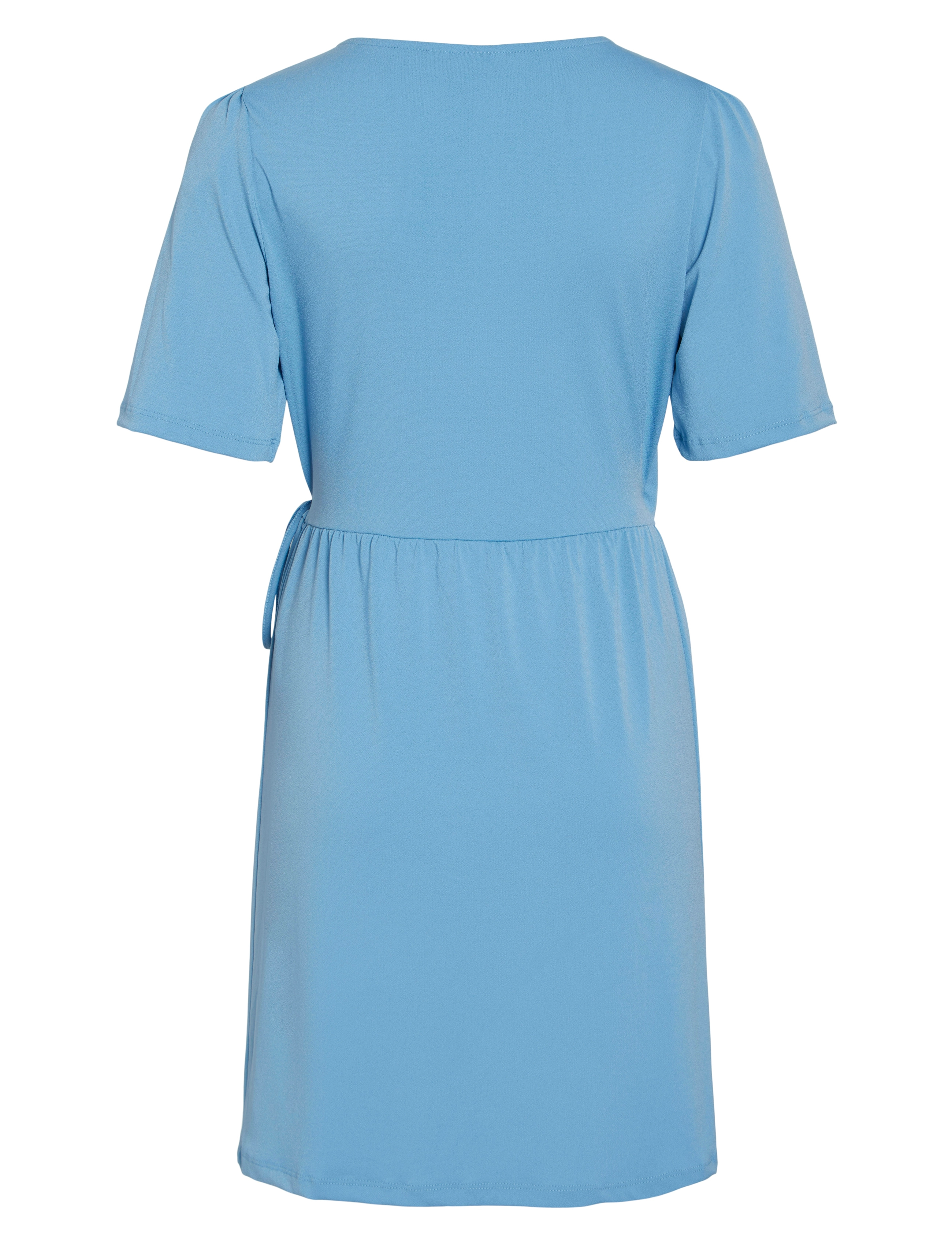 Vila - VINAYELI S/S SHORT WRAP DRESS - NOOS - sommerkleider - blissful blue - 2