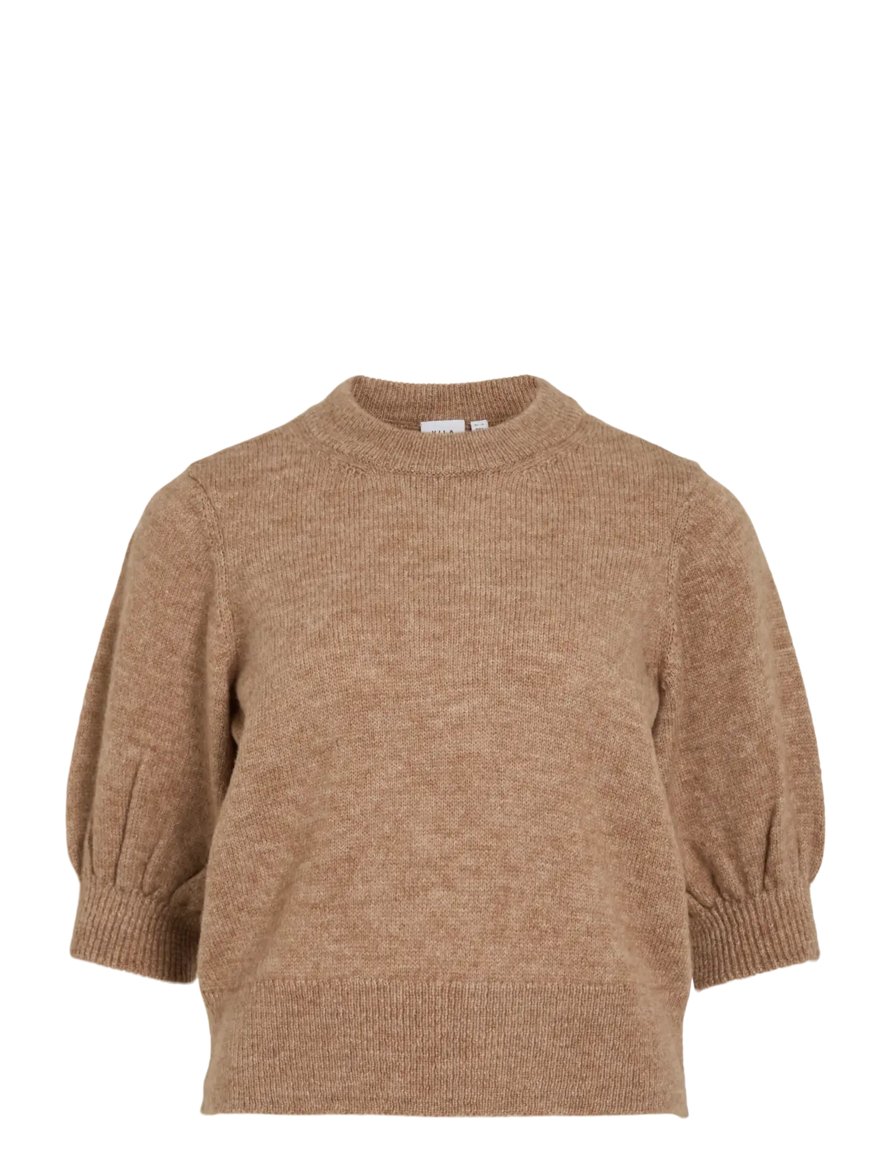 Vila VIBIOLA 3/4 SLEEVE KNIT TOP - Igapäevane stiil - TOASTED COCONUT / beige