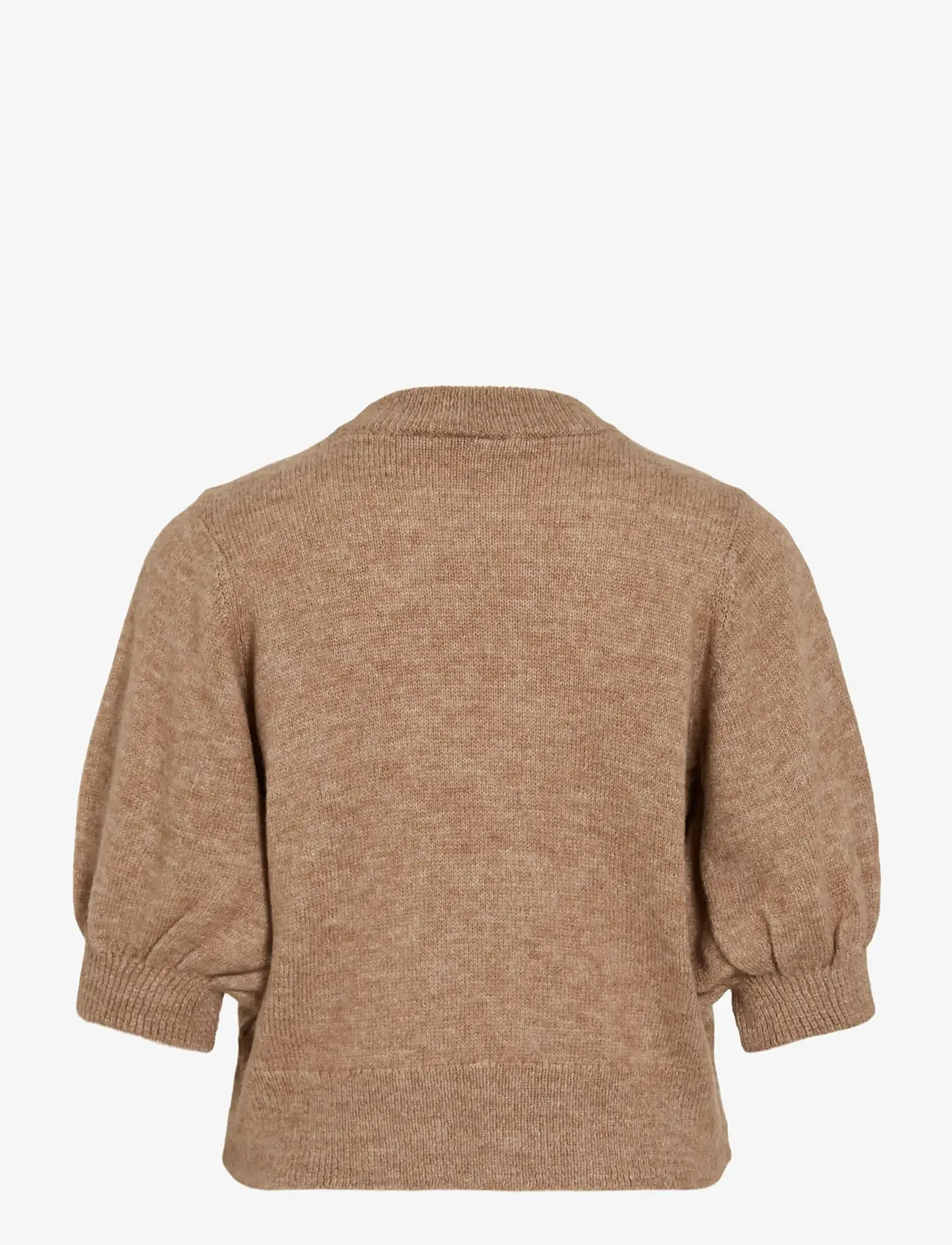 Vila - VIBIOLA 3/4 SLEEVE KNIT TOP #6 - pullover - toasted coconut - 1