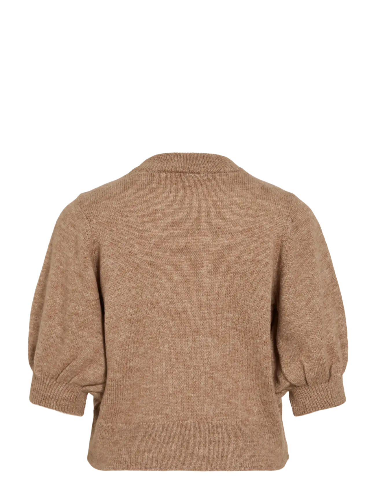 Vila - VIBIOLA 3/4 SLEEVE KNIT TOP #6 - sviitrid - toasted coconut - 2