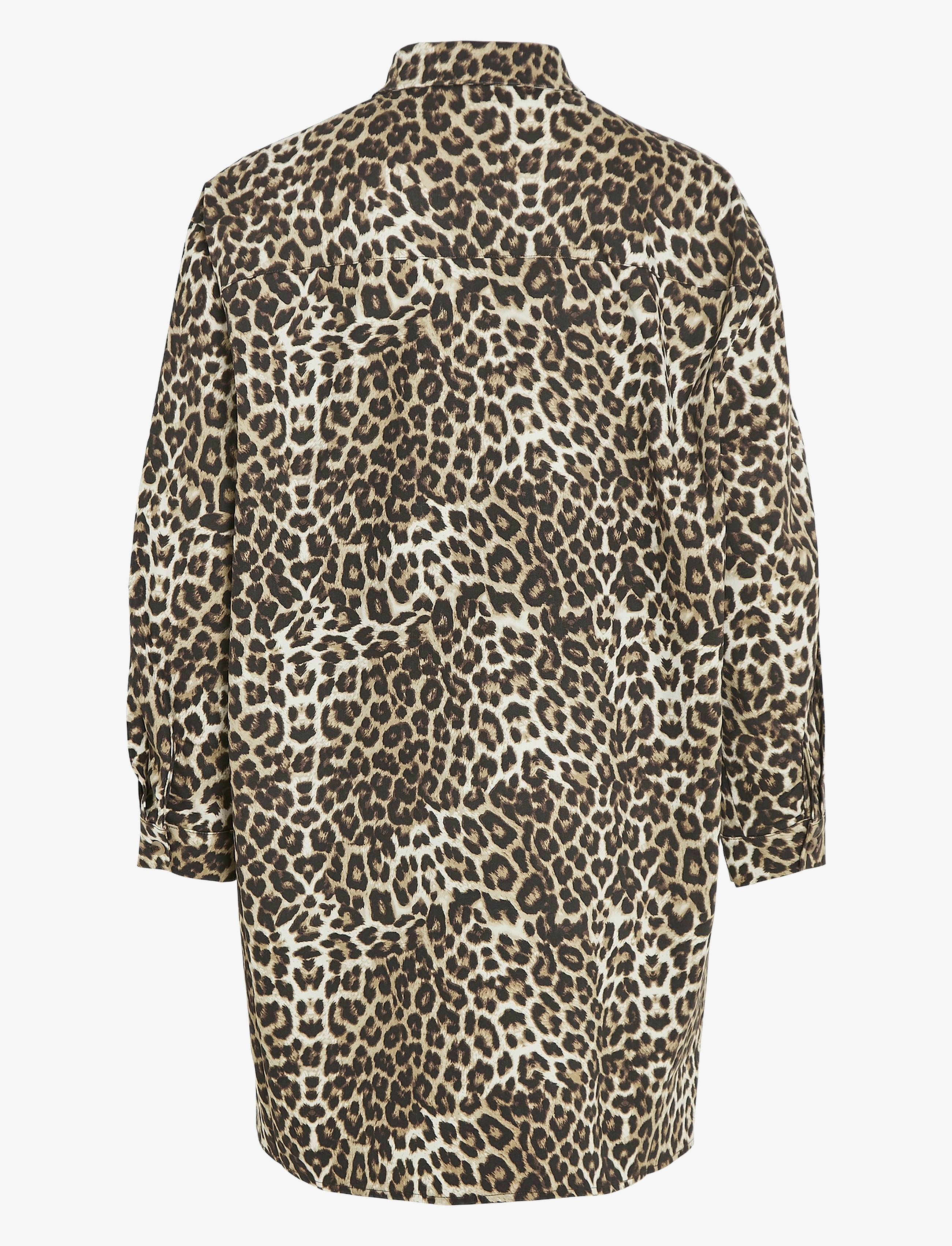 Vila - VILEONOR L/S OVERSIZE DENIM DRESSJULY/LC - jeanskleider - caramel cafÉ - 1