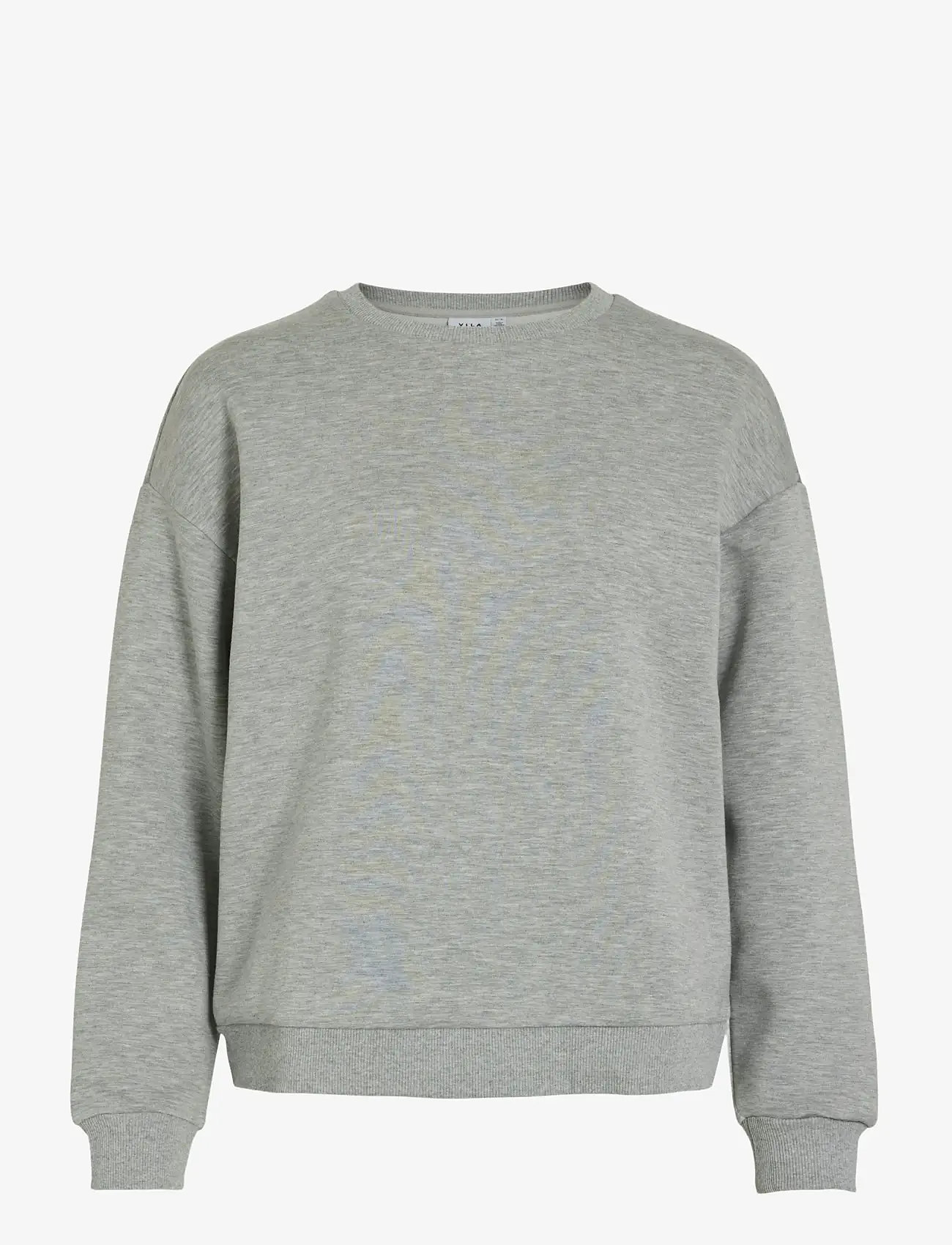 Vila - VISANDY L/S SWEAT TOP - NOOS - hverdags stil - light grey melange - 1
