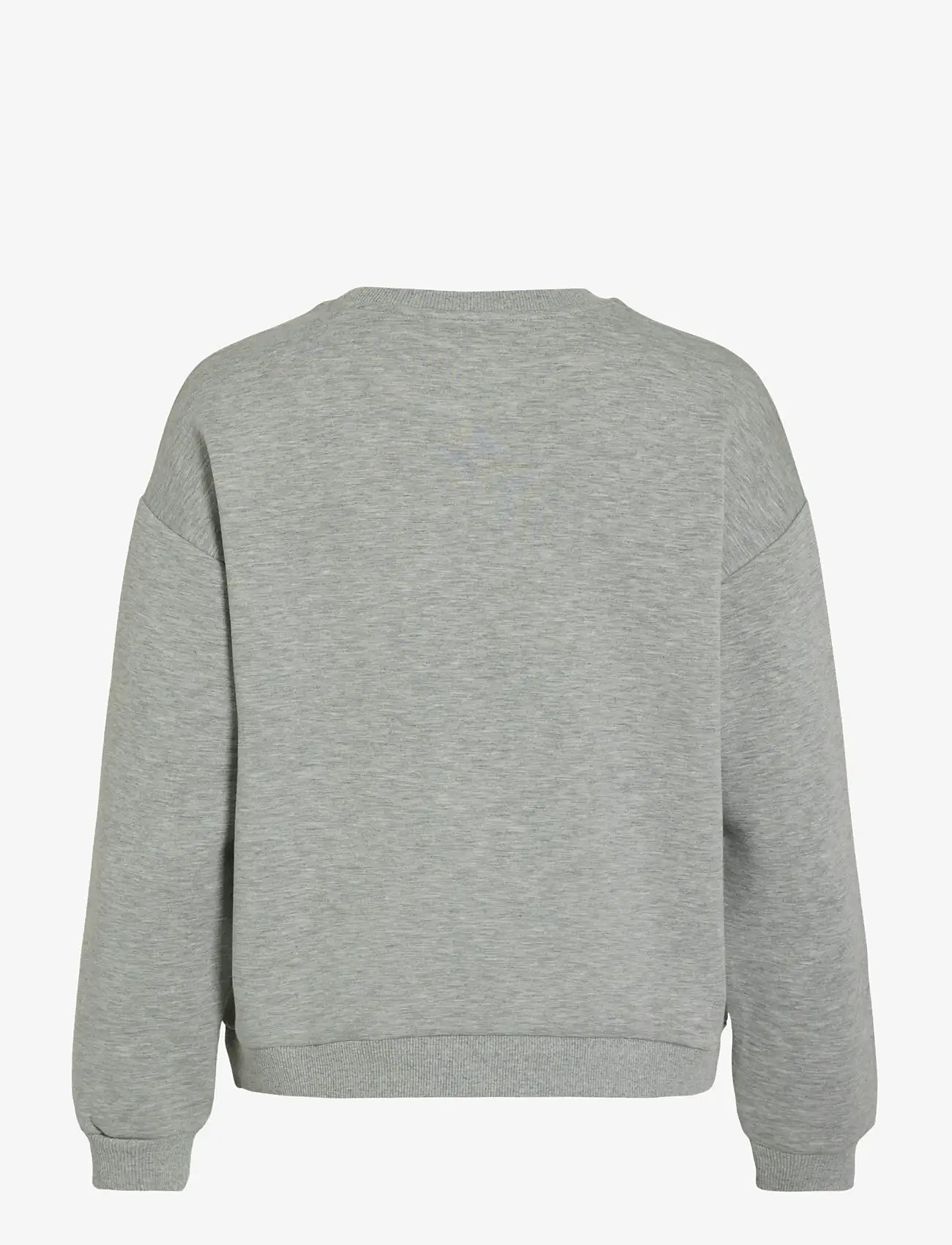 Vila - VISANDY L/S SWEAT TOP - NOOS - hverdags stil - light grey melange - 2