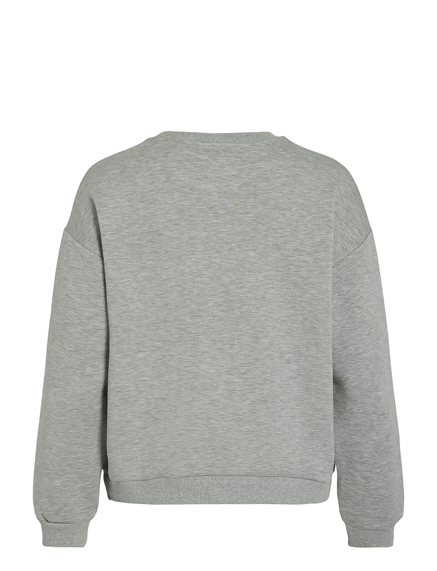 Vila - VISANDY L/S SWEAT TOP - NOOS - everyday style - light grey melange - 2