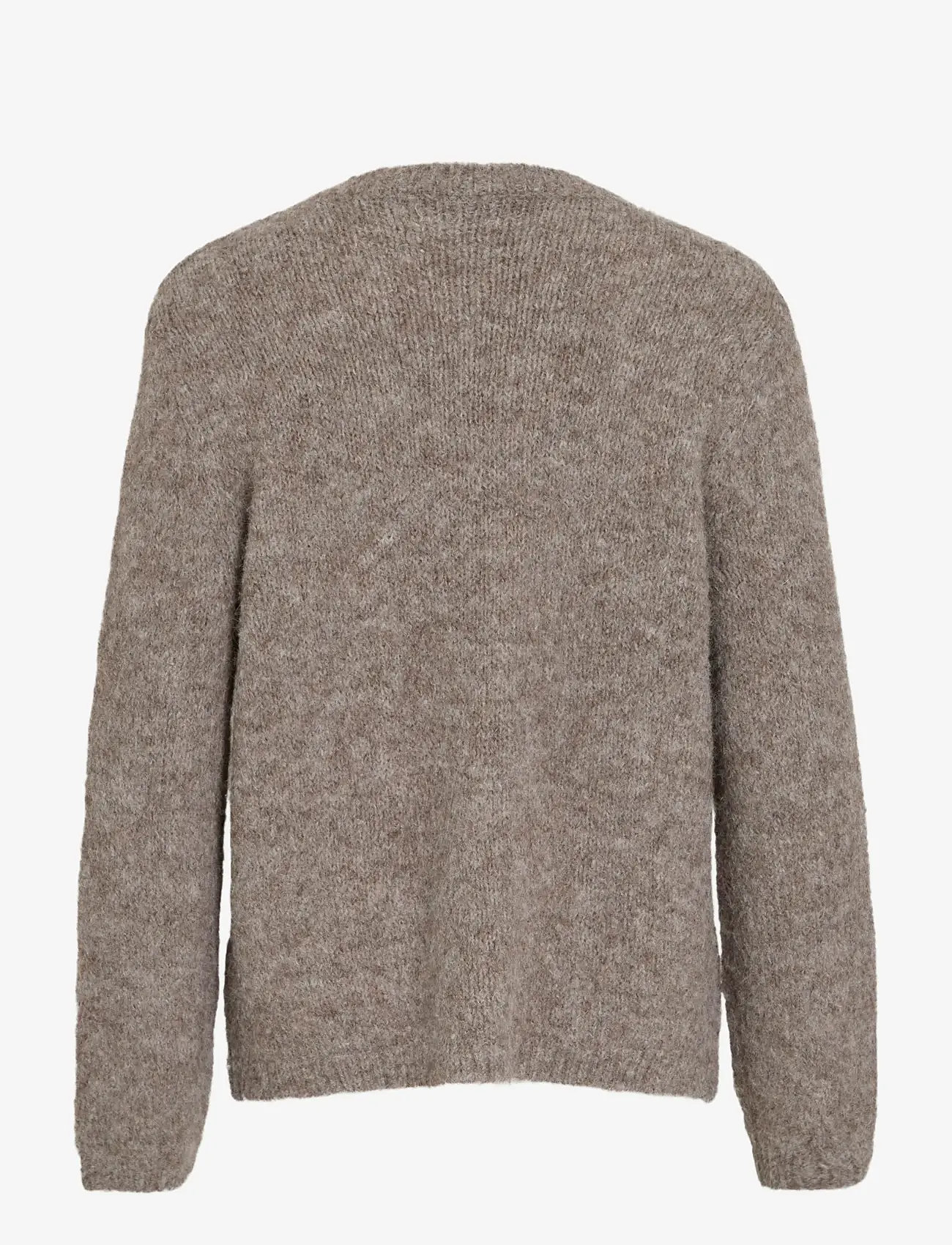Vila - VIBOWS L/S KNIT CARDIGAN/LN - cardigans - dark natural melange - 2