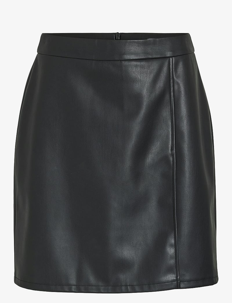 Vila - VIDAGMAR NEW HW SHORT SKIRT - korte nederdele - black beauty - 0