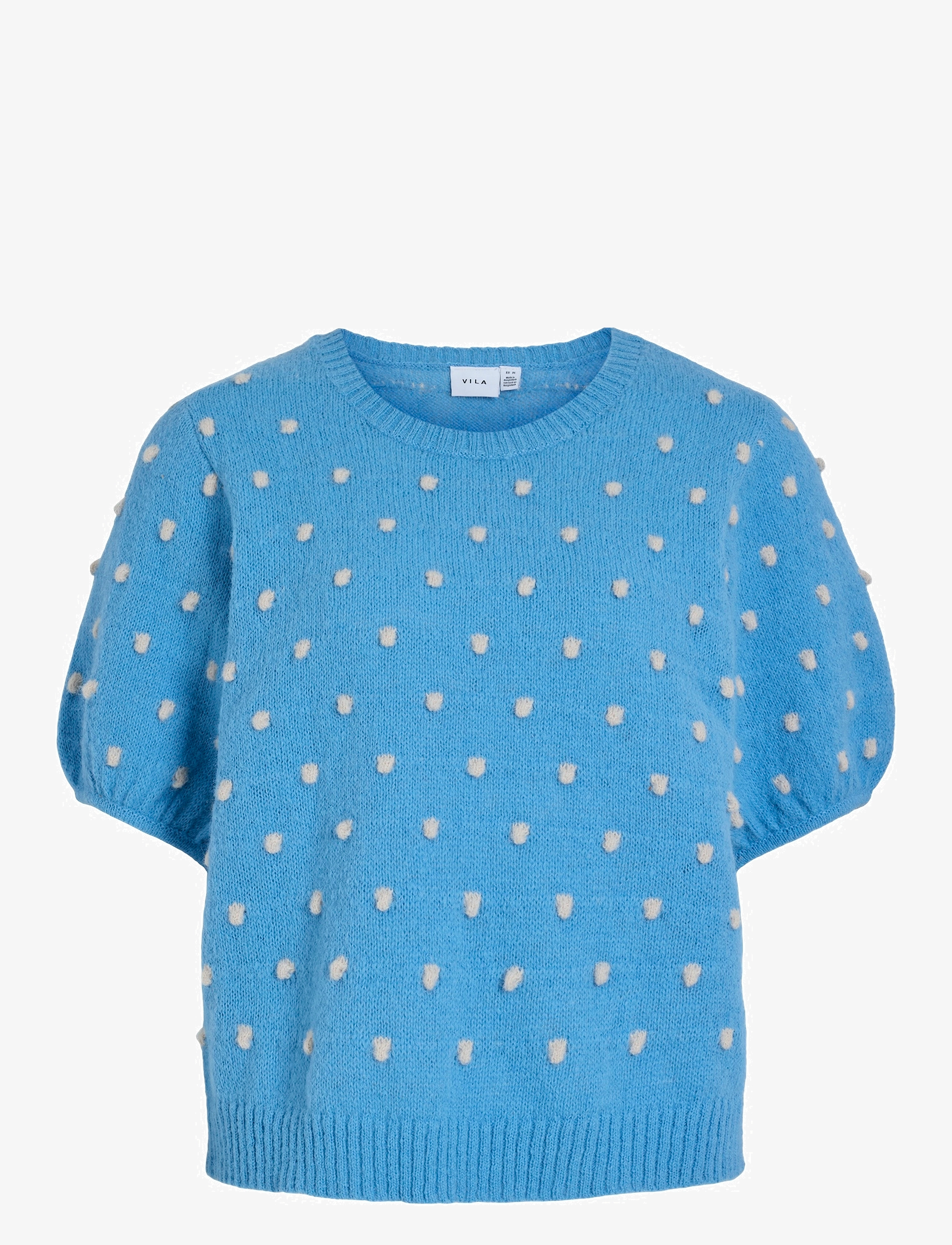 VILA Vidottie 2/4 Sleeve Knit Oberteil Blau - S - Damen