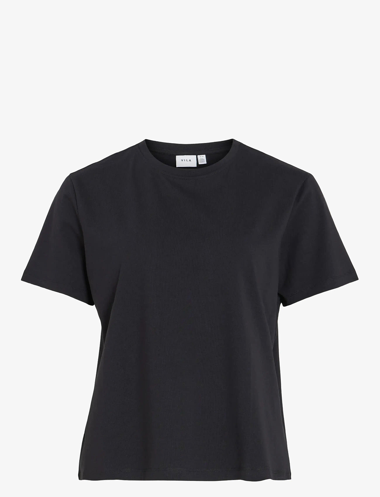 Vila - VINORA S/S T-SHIRT - NOOS - t-shirts - black beauty - 1