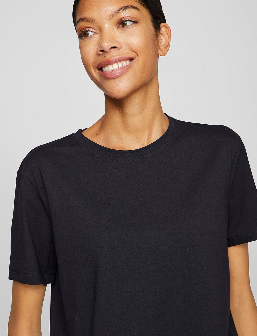Vila - VINORA S/S T-SHIRT - NOOS - t-shirts - black beauty - 5