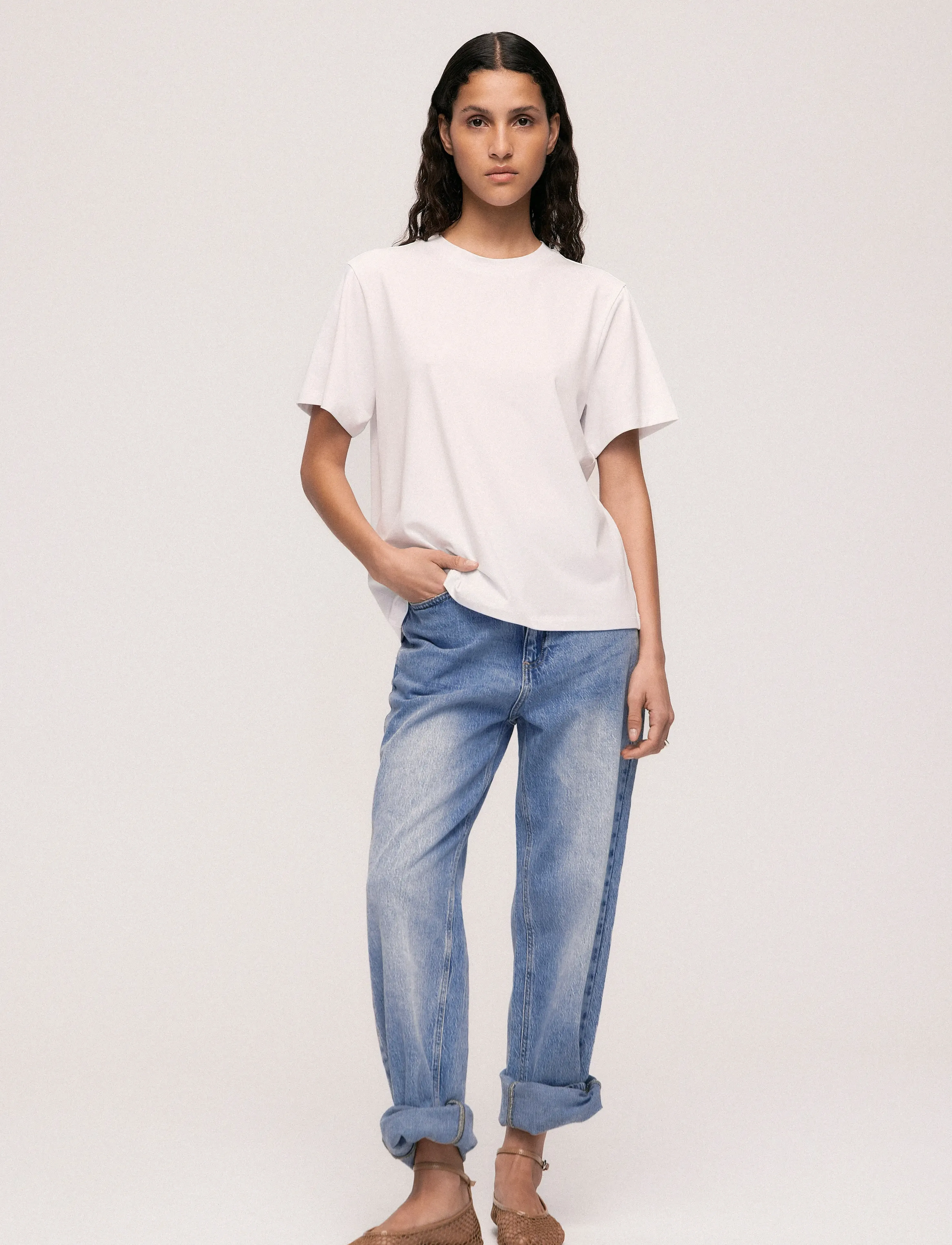 Vila - VINORA S/S T-SHIRT - NOOS - t-särgid - bright white - 4