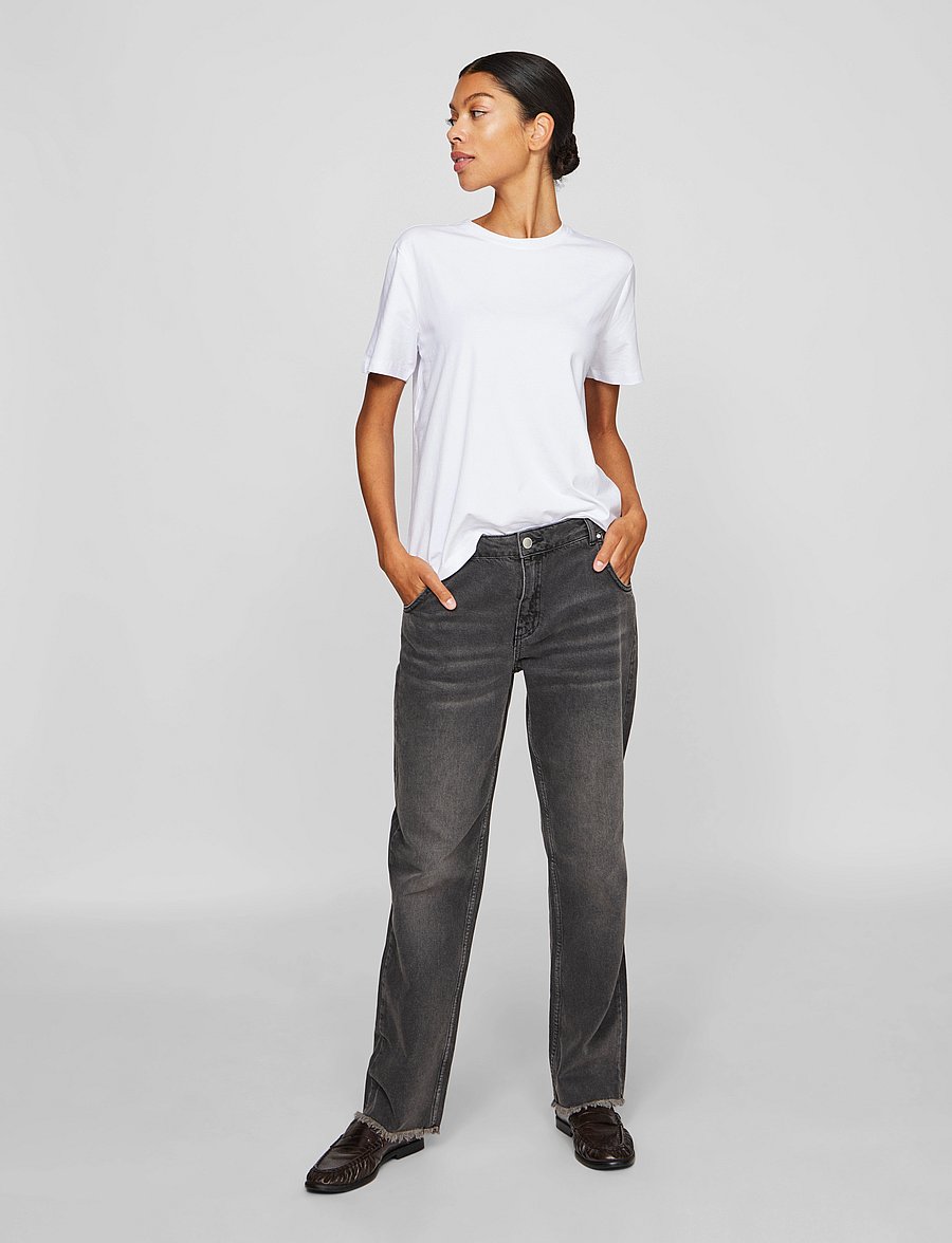 Vila - VINORA S/S T-SHIRT - NOOS - t-särgid - bright white - 5
