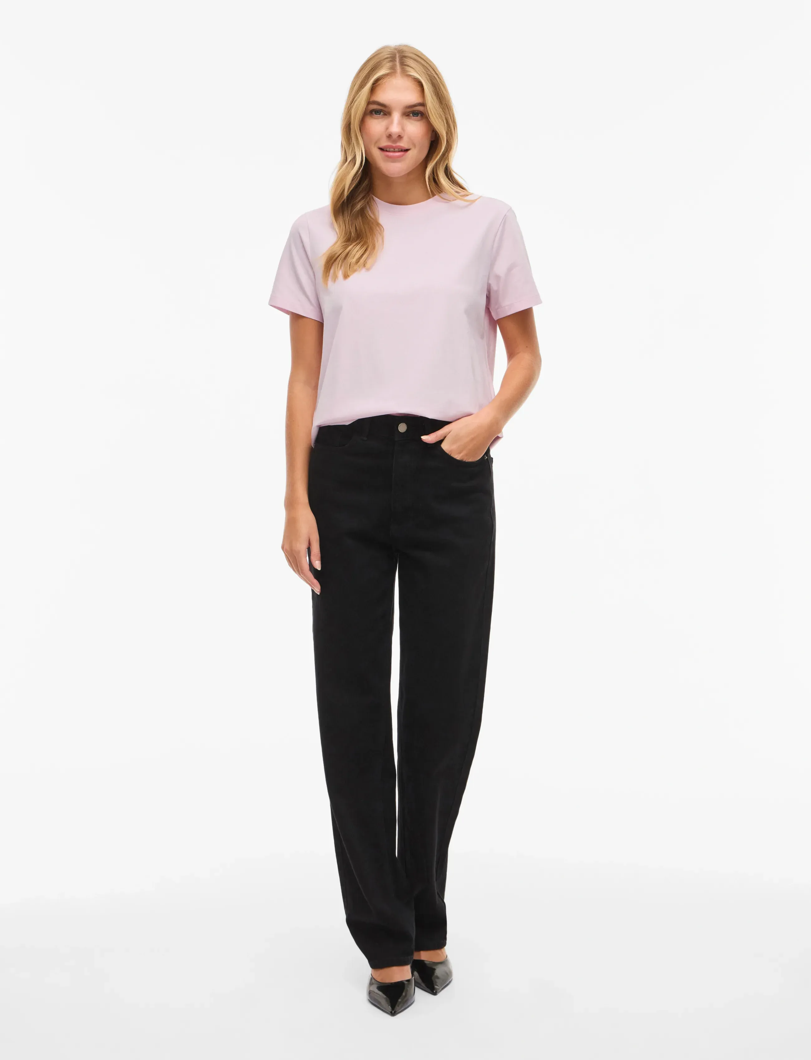Vila - VINORA S/S T-SHIRT - NOOS - t-shirts - cherry blossom - 4