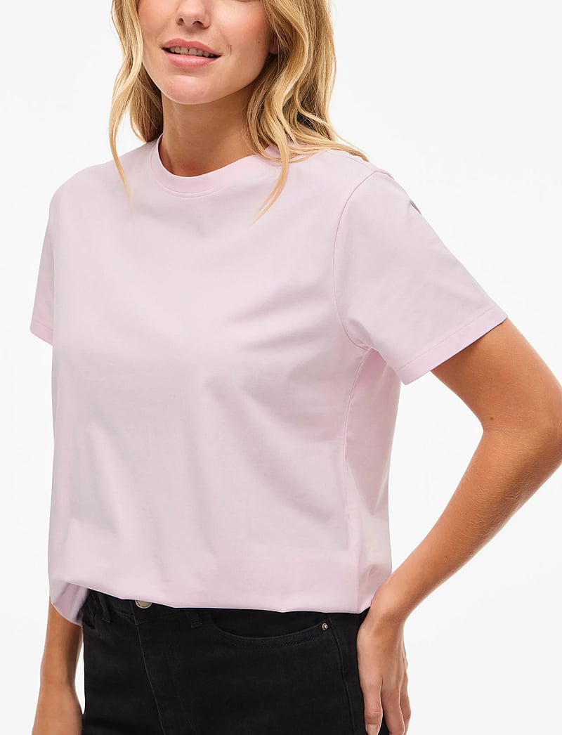 Vila - VINORA S/S T-SHIRT - NOOS - t-shirts - cherry blossom - 5