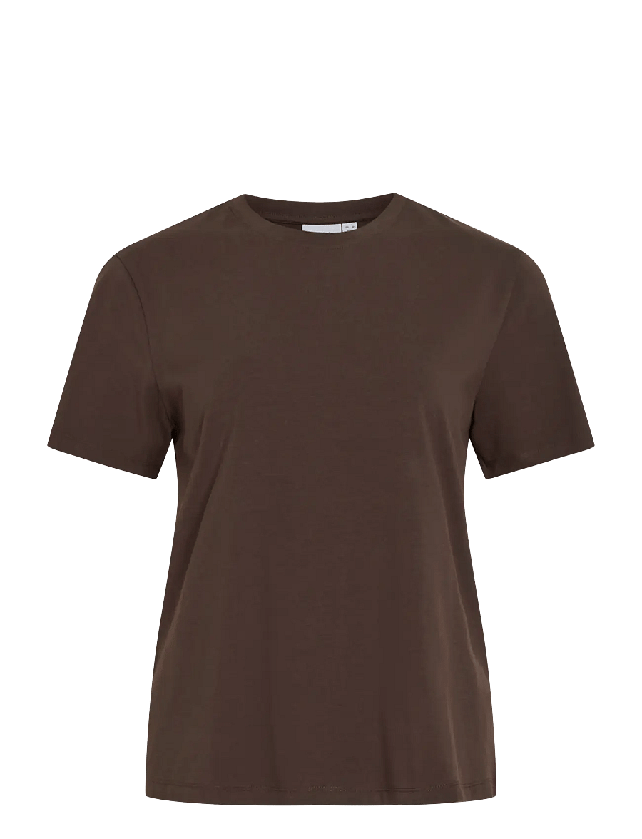 Vila - VINORA S/S T-SHIRT - NOOS - t-särgid - coffee bean - 1