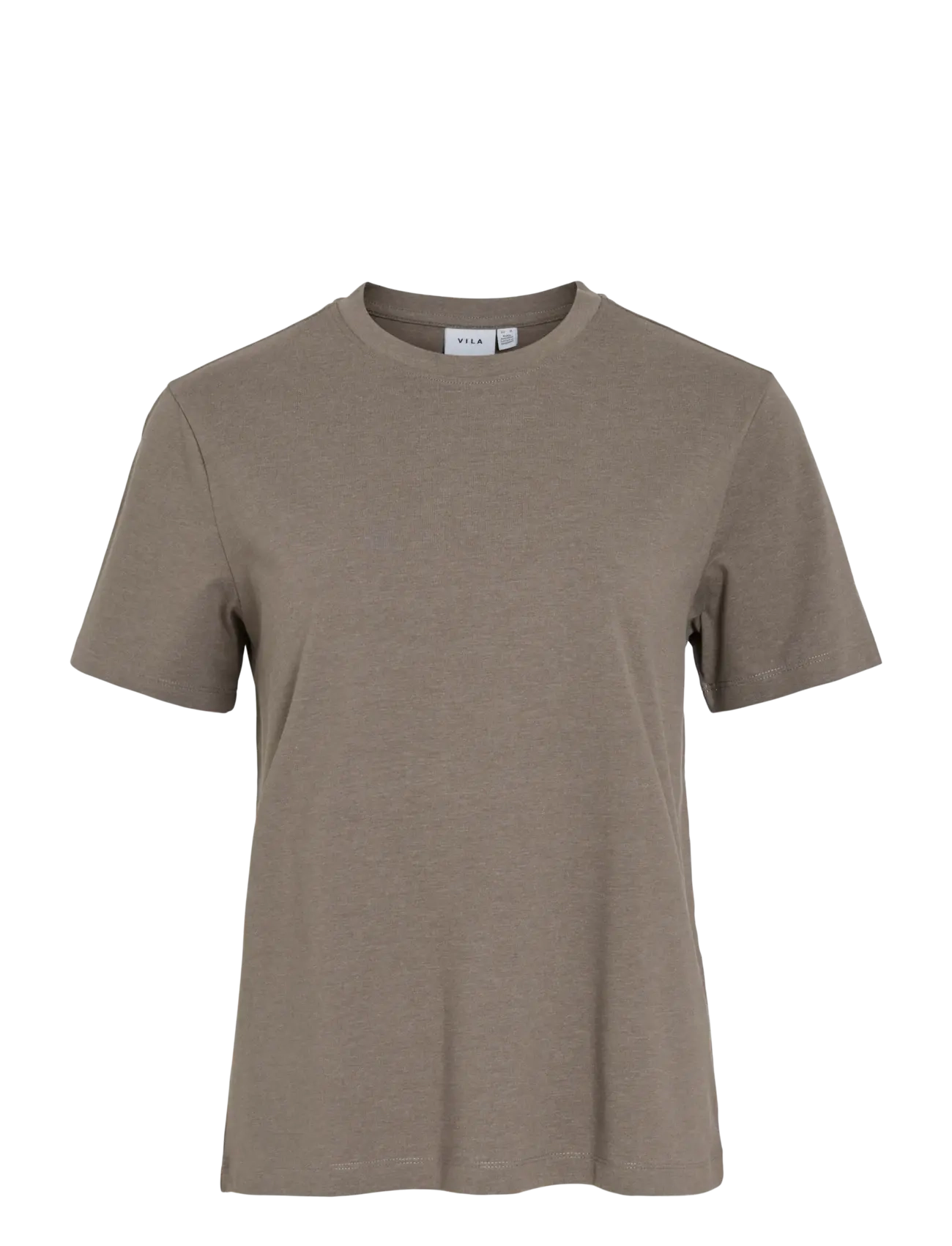 Vila VINORA S/S T-SHIRT - NOOS - T-shirts - FALCON / brown