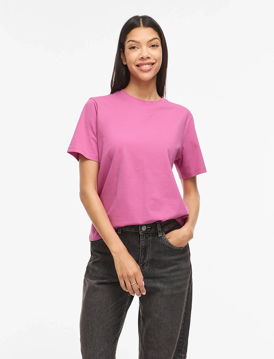 Vila - VINORA S/S T-SHIRT - NOOS - t-särgid - fiji flower - 0