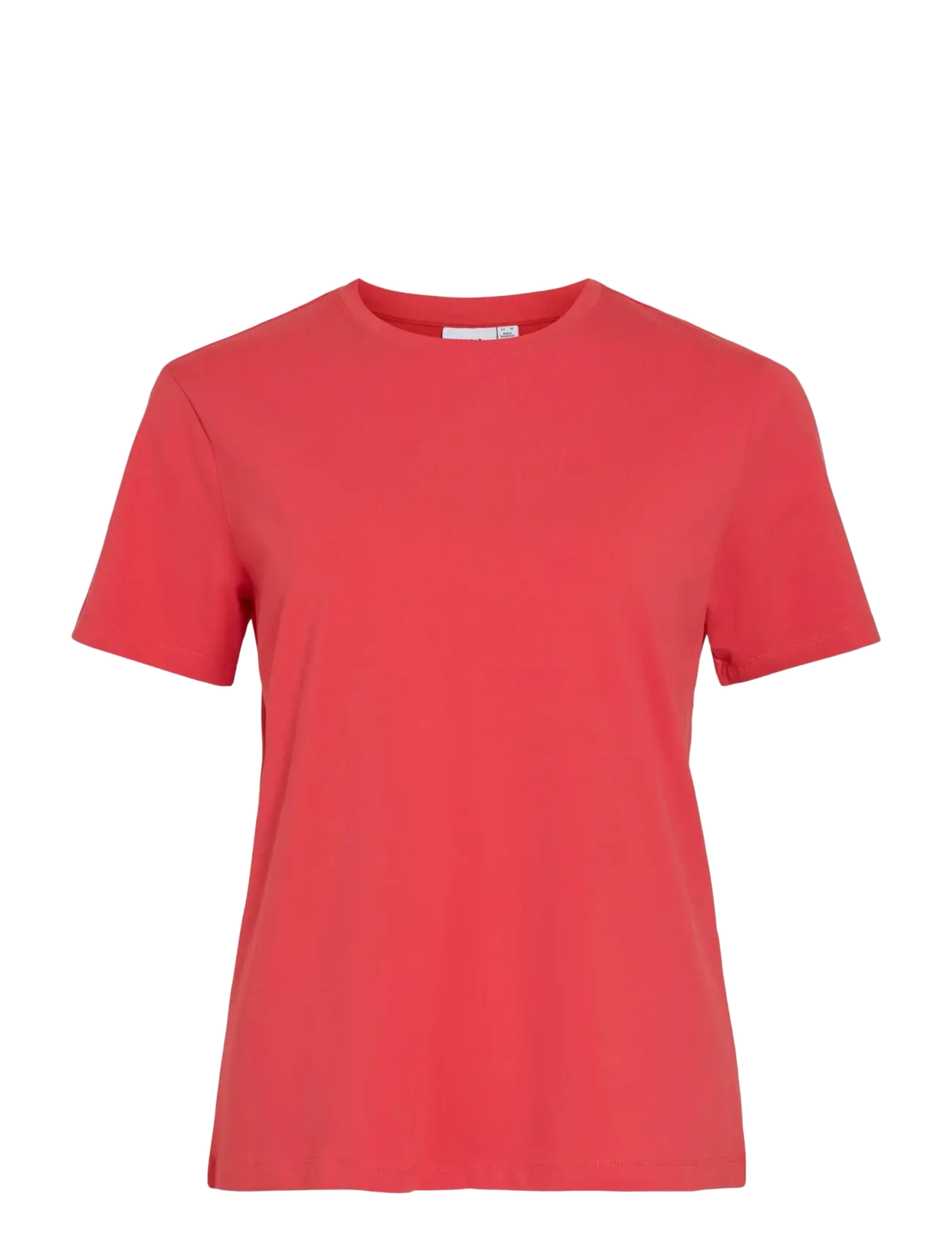 Vila VINORA S/S T-SHIRT - NOOS - T-shirts & tops - HIBISCUS / red