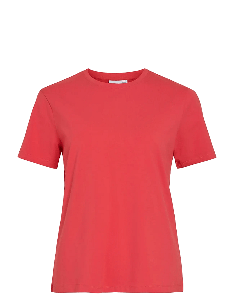 Vila - VINORA S/S T-SHIRT - NOOS - t-shirts - hibiscus - 1