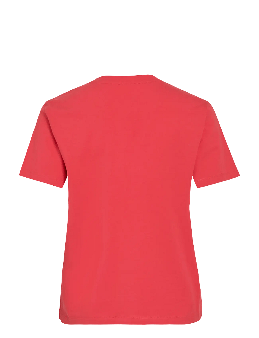Vila - VINORA S/S T-SHIRT - NOOS - t-särgid - hibiscus - 2