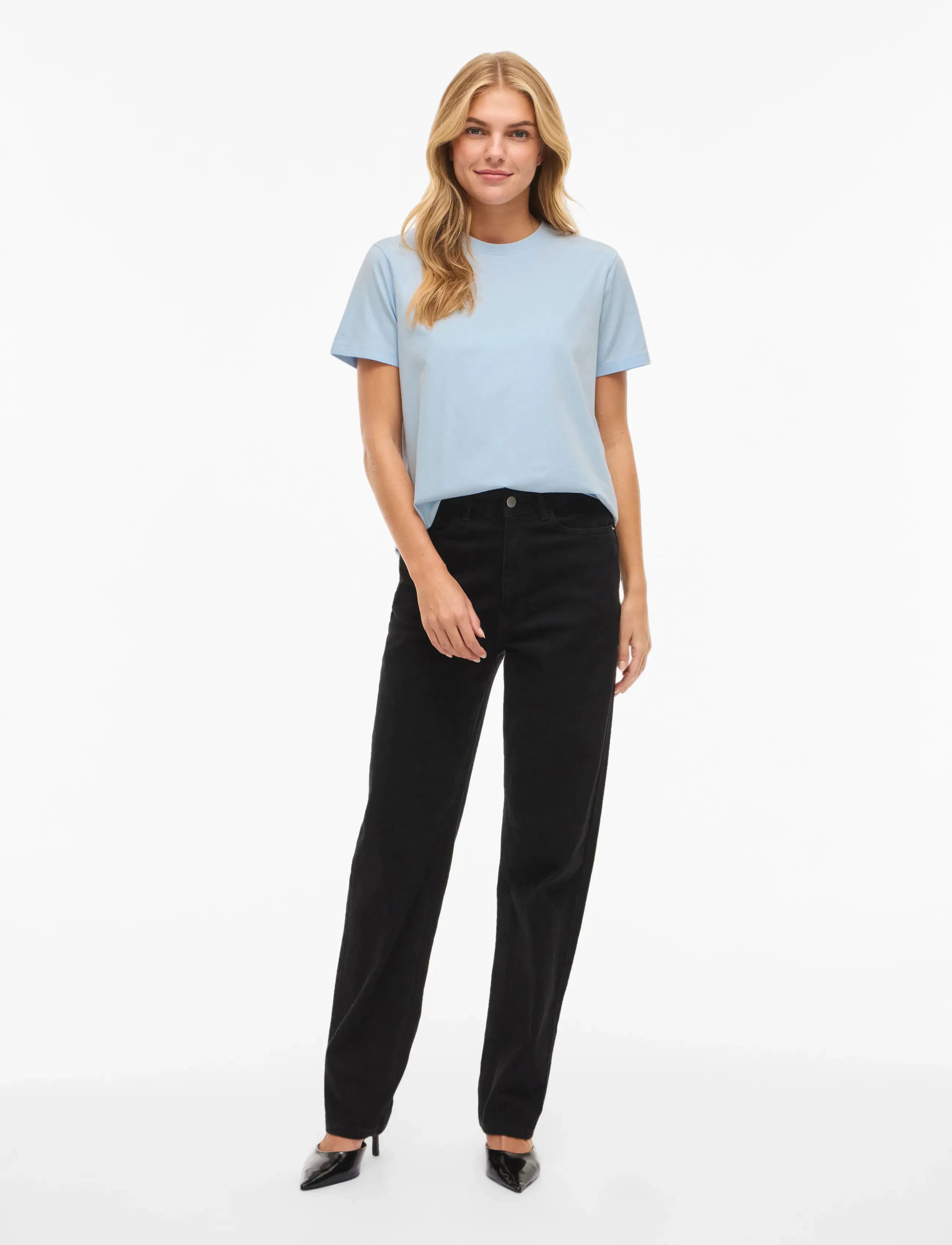 Vila - VINORA S/S T-SHIRT - NOOS - t-shirts - nantucket breeze - 5