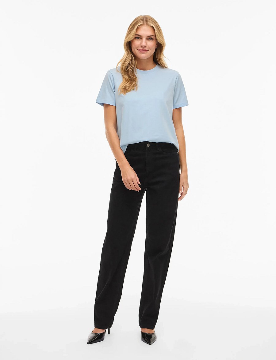 Vila - VINORA S/S T-SHIRT - NOOS - t-shirts - nantucket breeze - 5