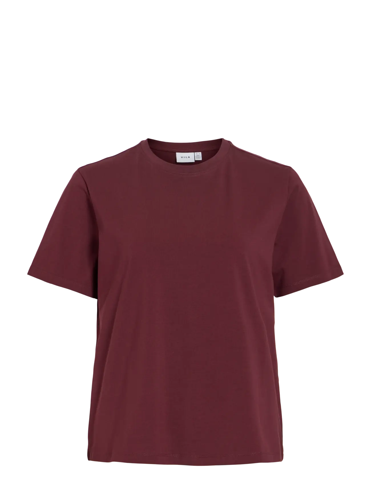 VILA Vinora S/S T-Shirt - Noos Burgundy - M - Damen